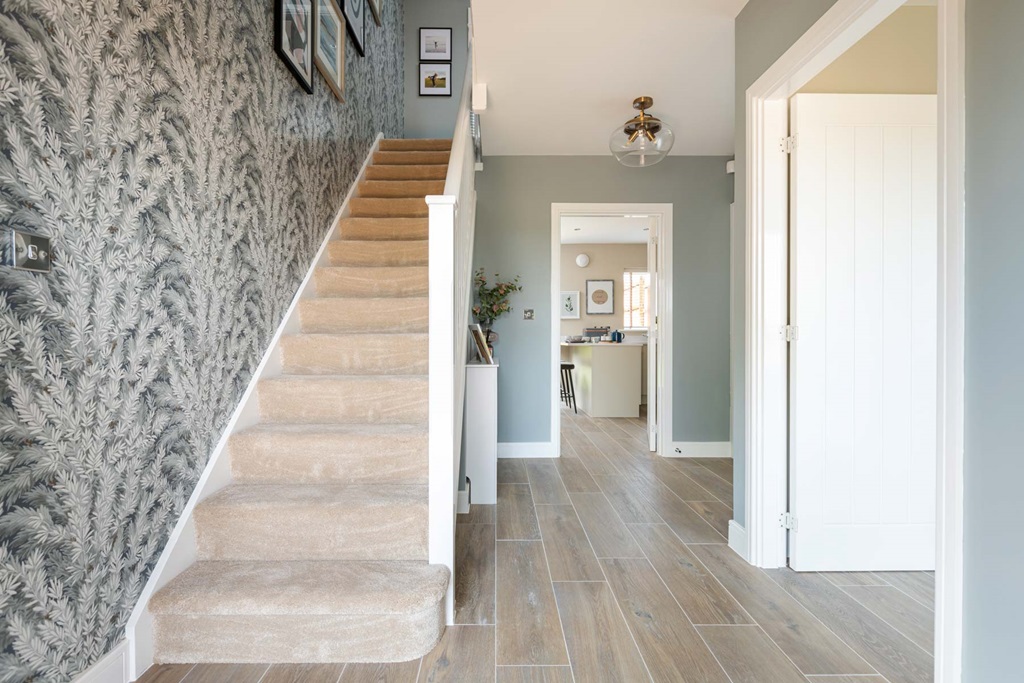 Property 2 of 15. A Light And Inviting Hallway Welcomes You To The Rushton