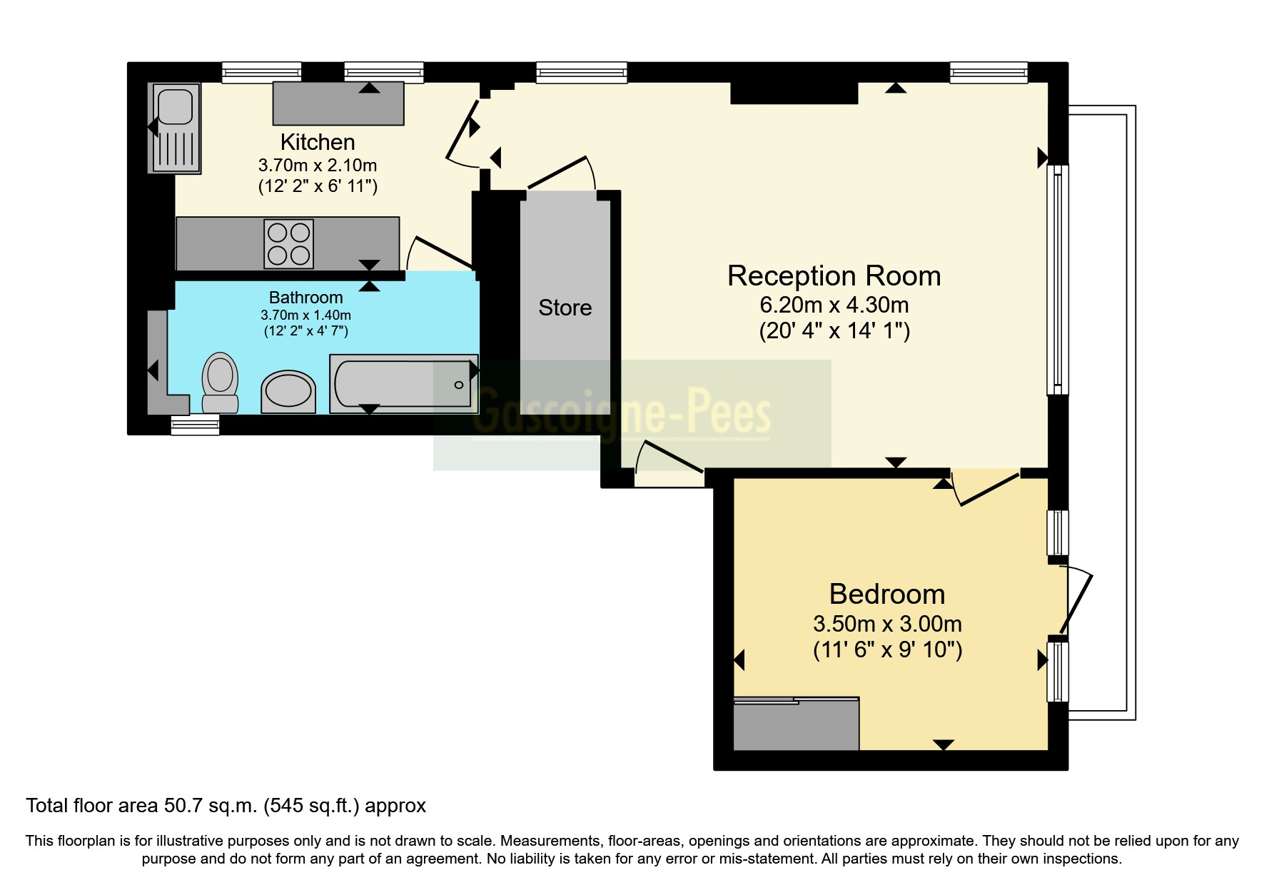 Flat 4, Guildford floorplan