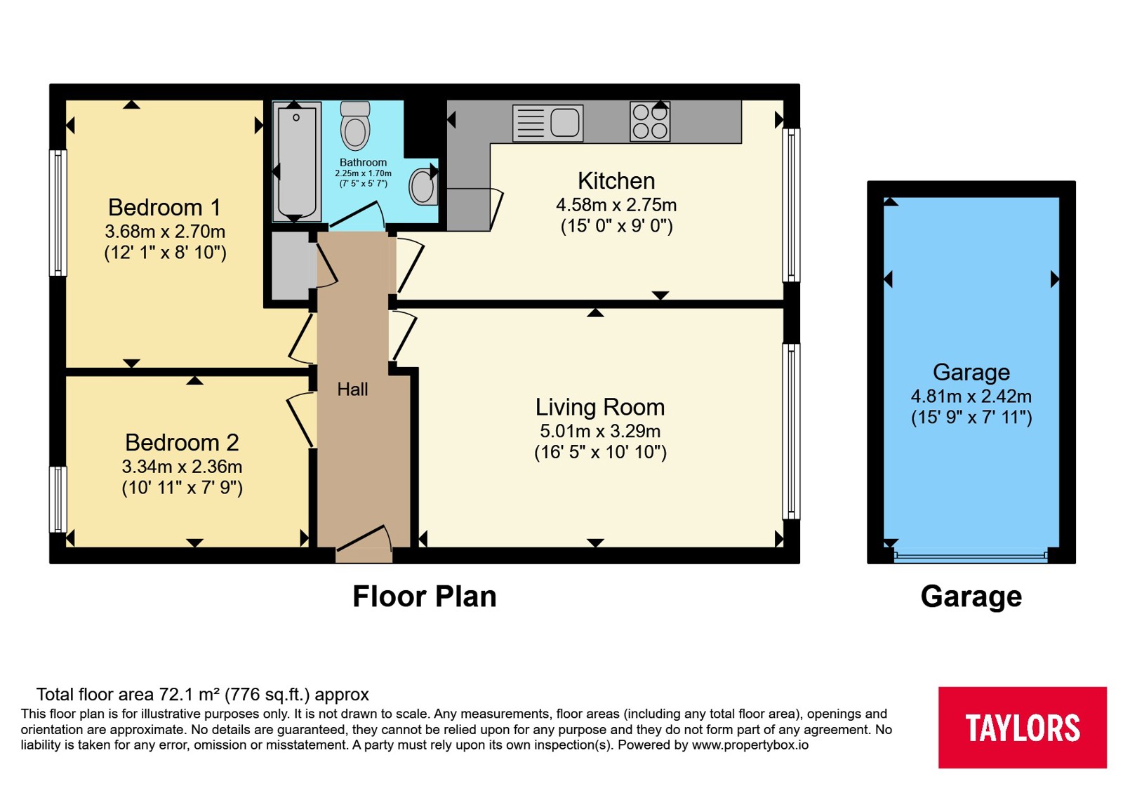 Flat 12, Western Grange,, Glebelands Road, Bristol floorplan