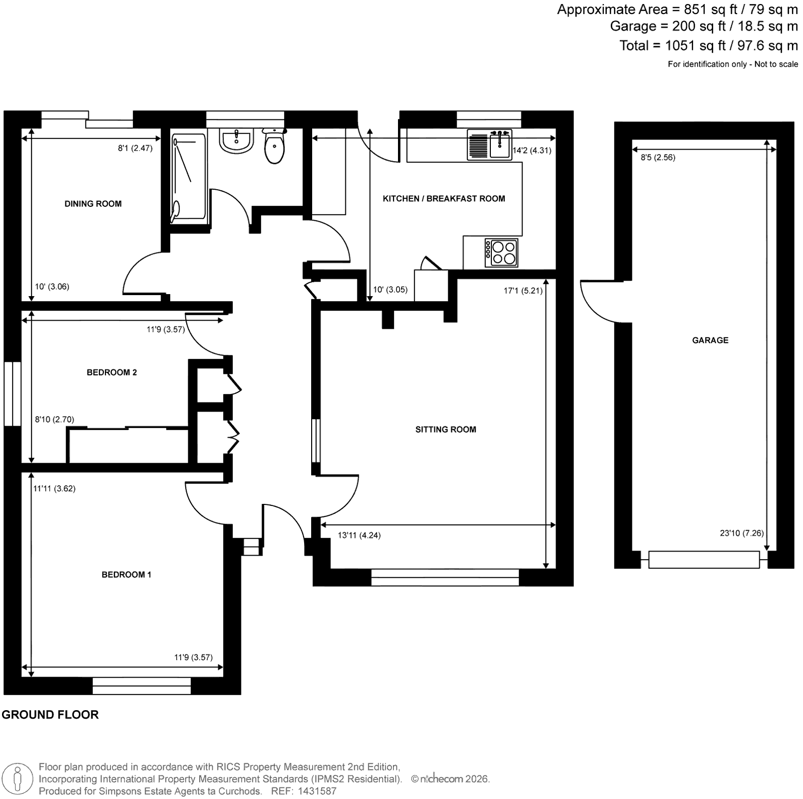 42, Romans Way, Pyrford floorplan