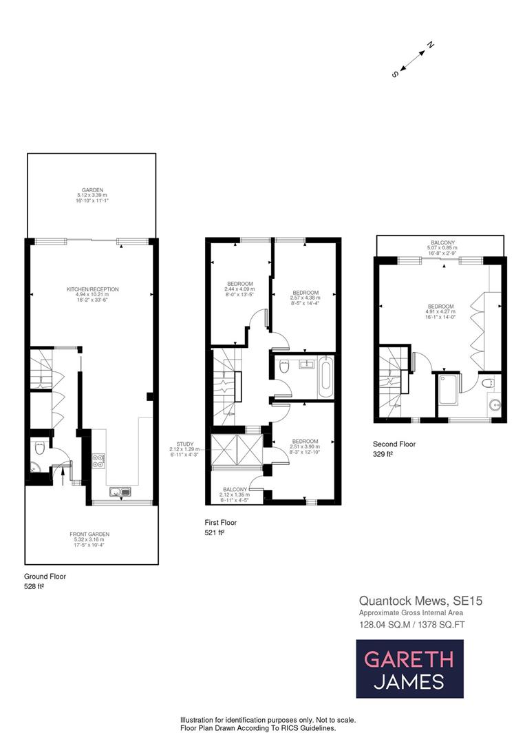 2, Quantock Mews, London floorplan