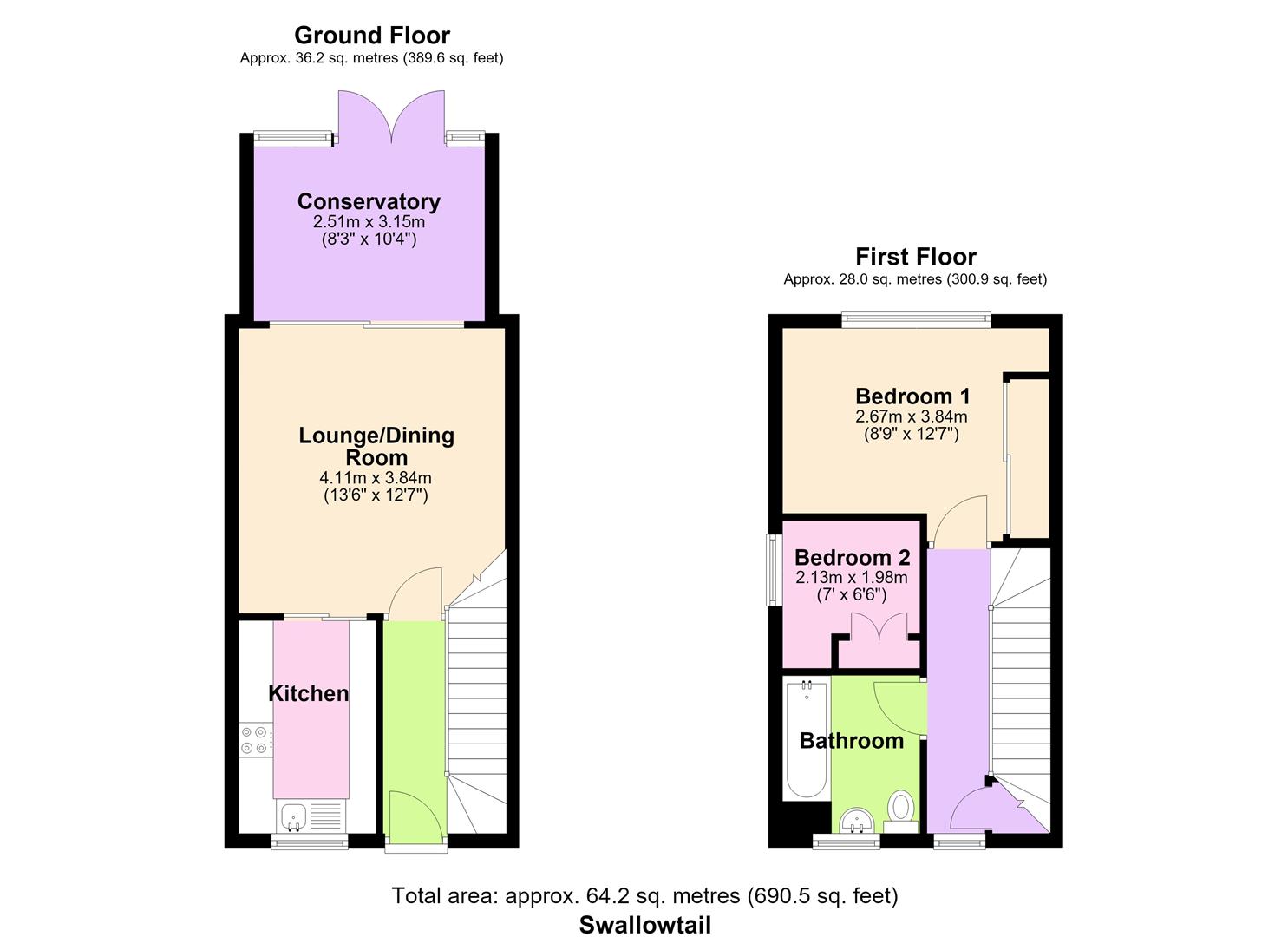 89, Swallowtail Road, Horsham floorplan