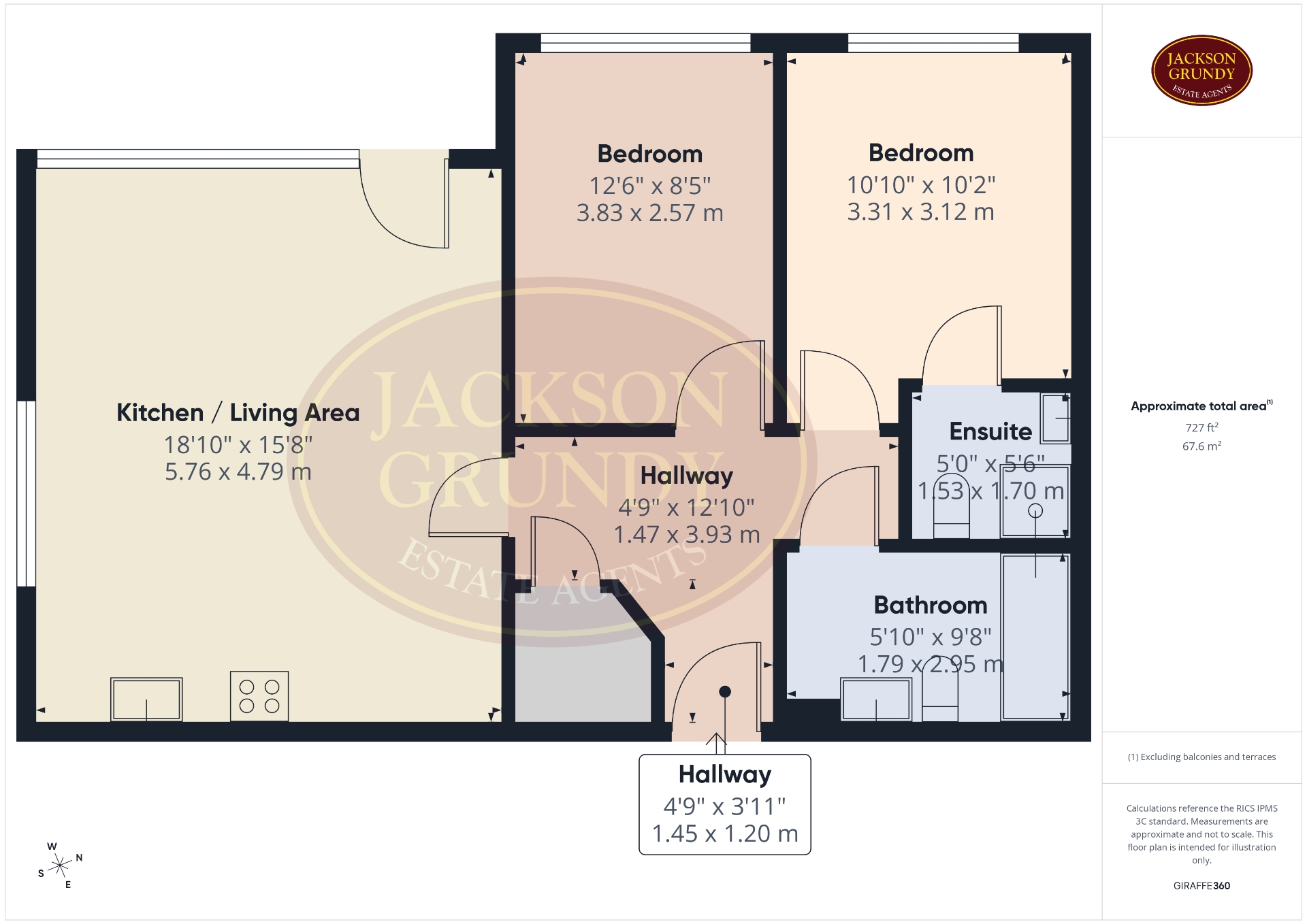 Flat 12 St. Georges House, St. Crispin Drive, Northampton floorplan