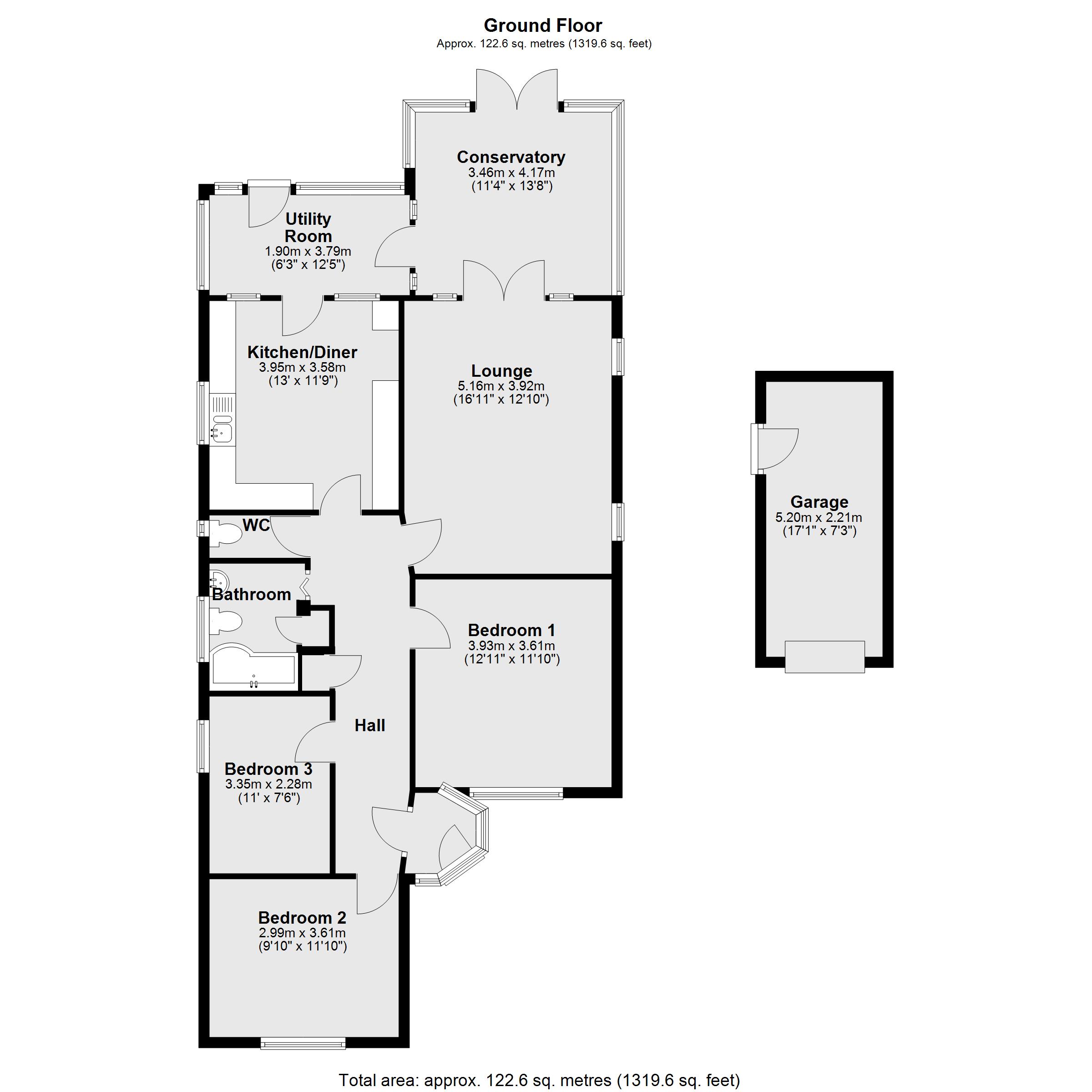 3, Church Road, Lincoln floorplan