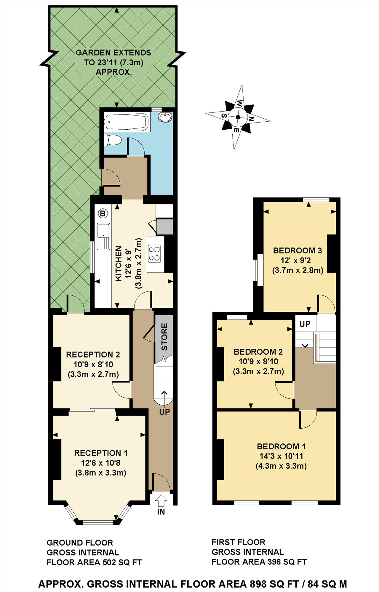 3 Bedrooms Terraced house to rent in St. James Road, London E15