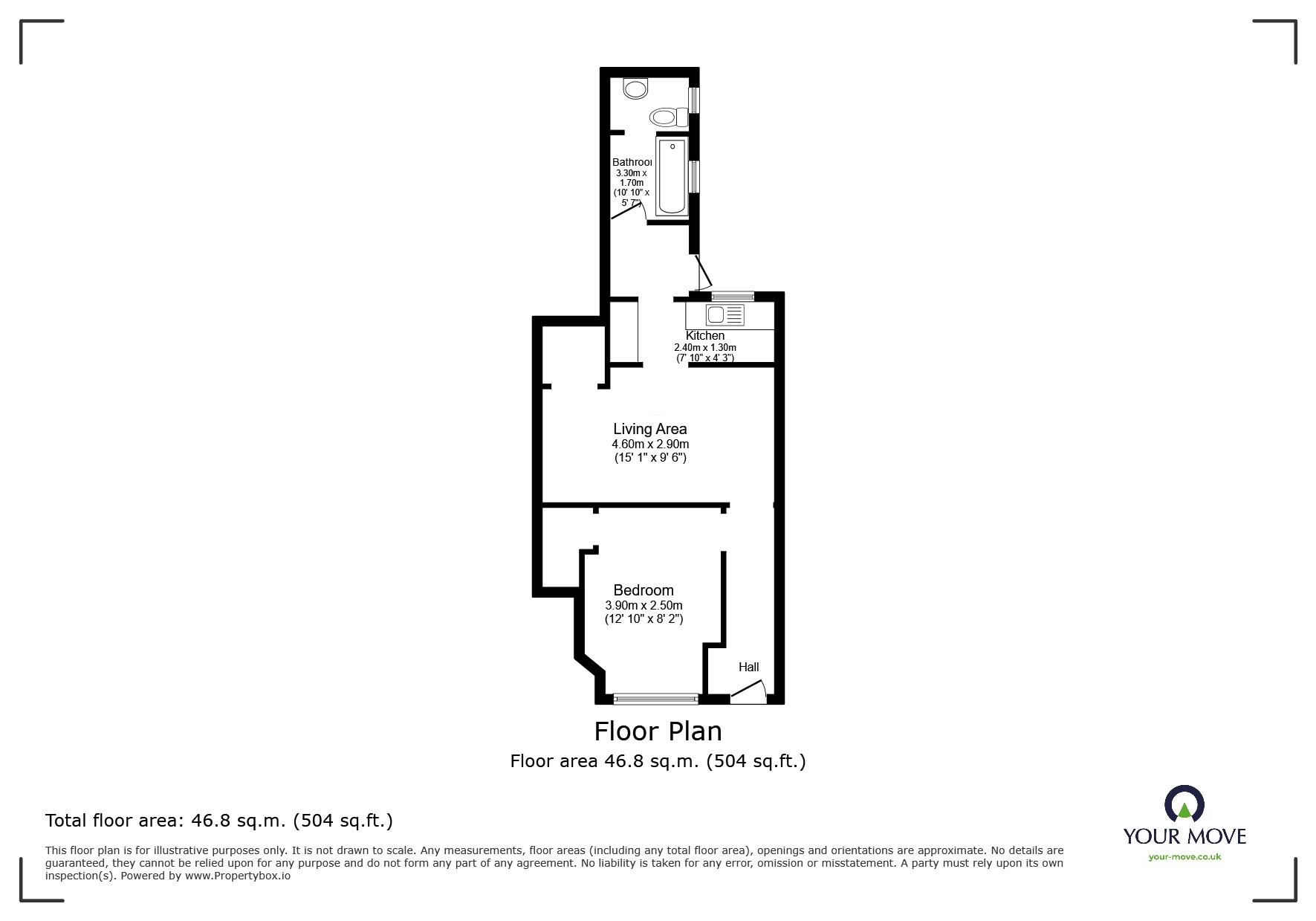 127B,, Blantyre Street, Manchester floorplan