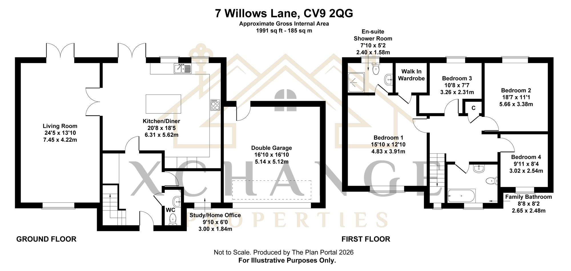7 Willows Lane, Atherstone floorplan