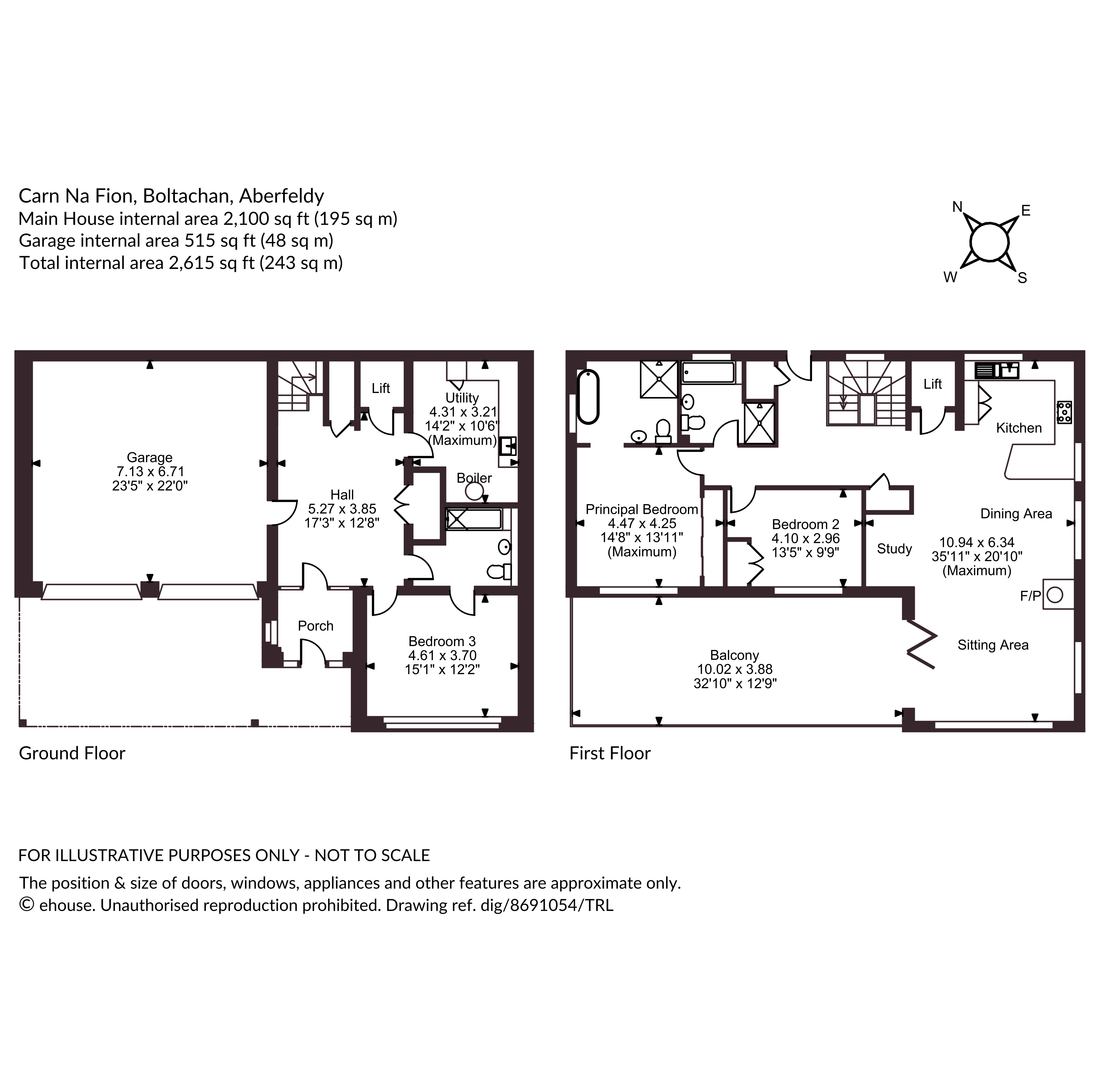 Carn Na Fion,, Boltachan, Perthshire floorplan