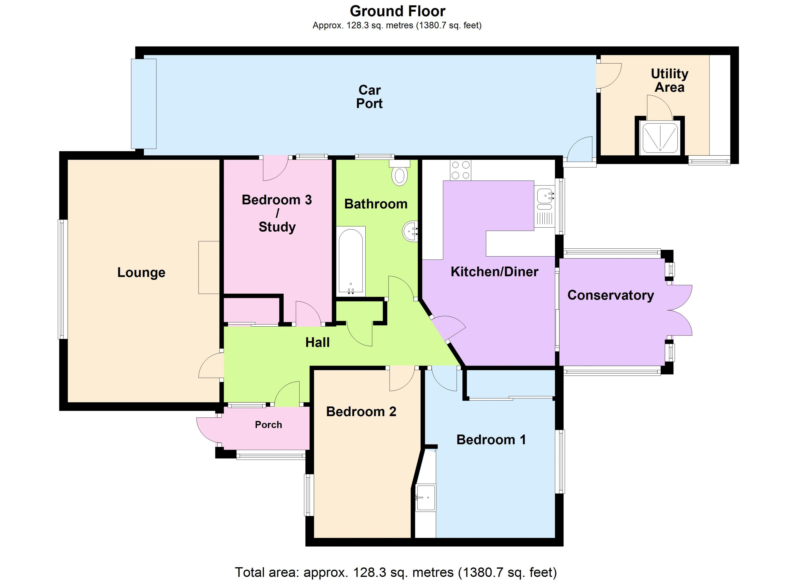 2 Bedrooms Bungalow for sale in St Michaels Way, Clanfield, Waterlooville PO8