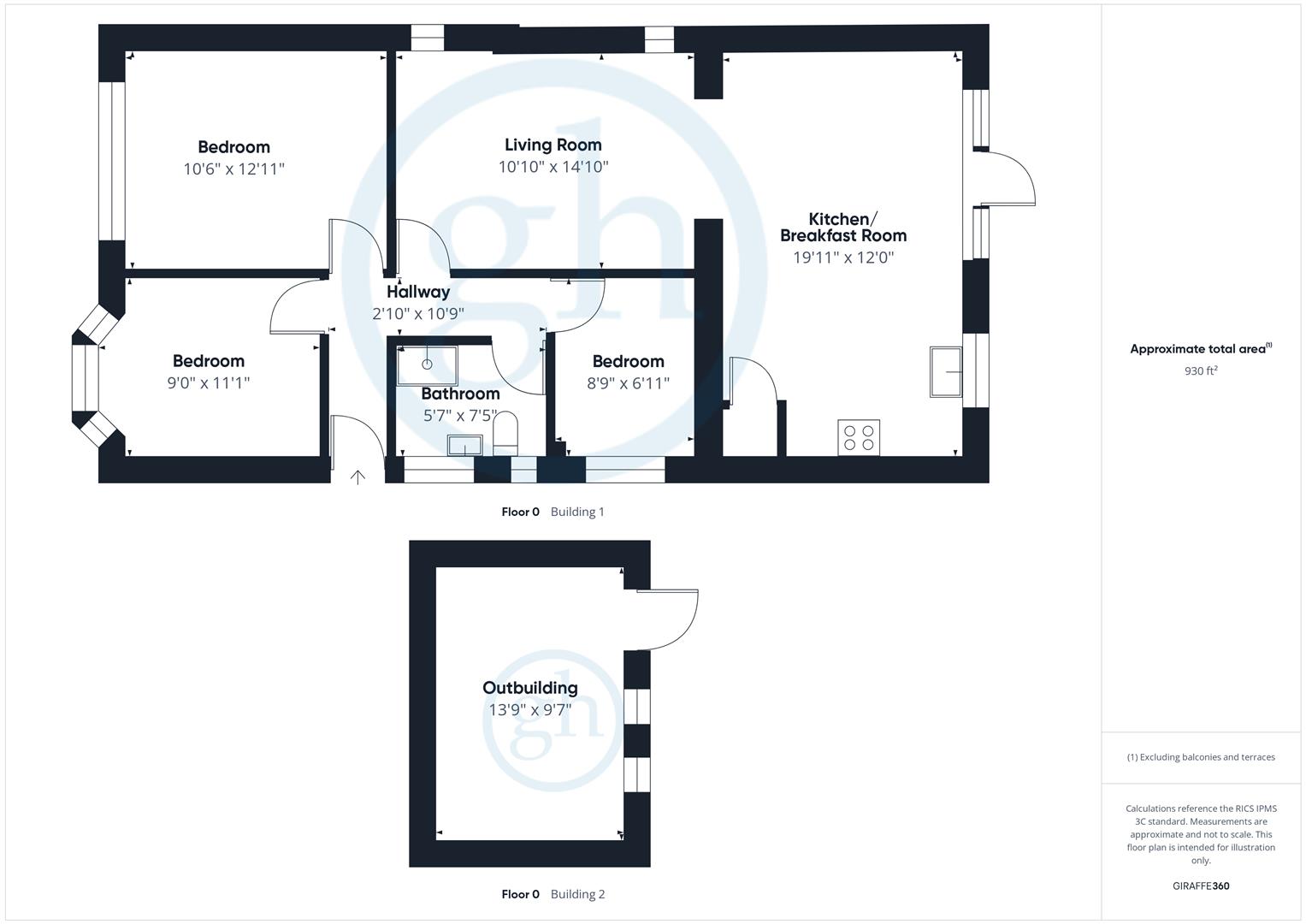 5, Hill Rise, Ruislip floorplan