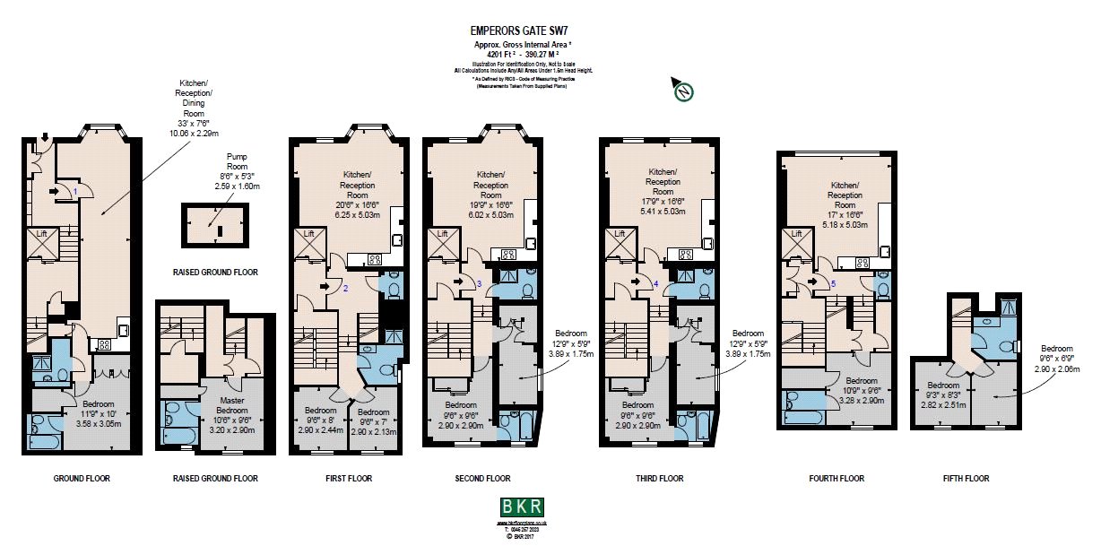 25, Emperors Gate, London floorplan