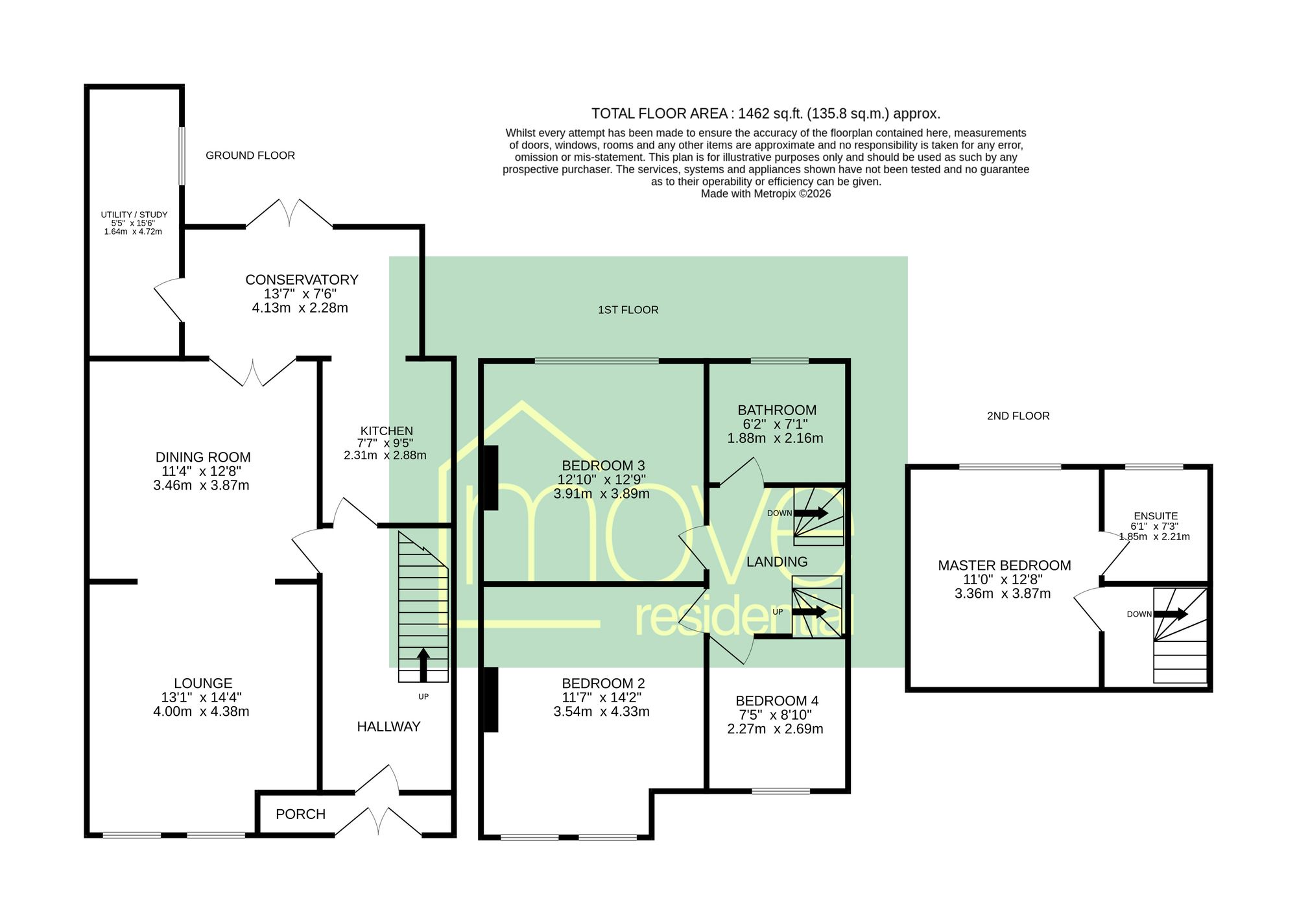 14 Dale Avenue, Wirral floorplan