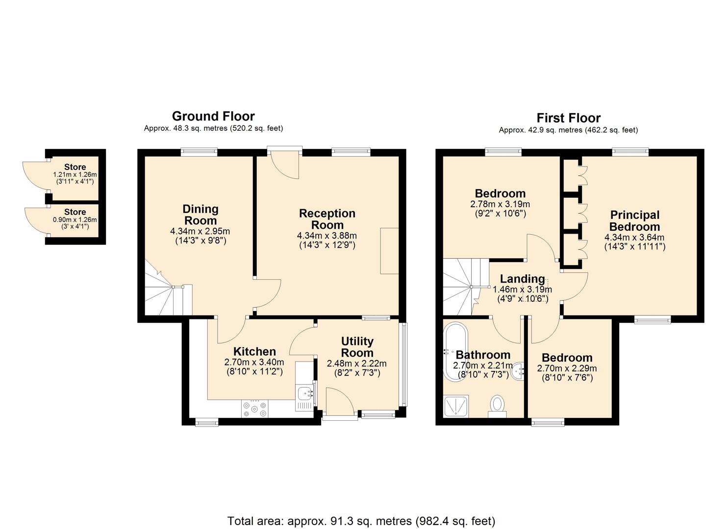 Oak Lea, South Church Street, Bakewell floorplan