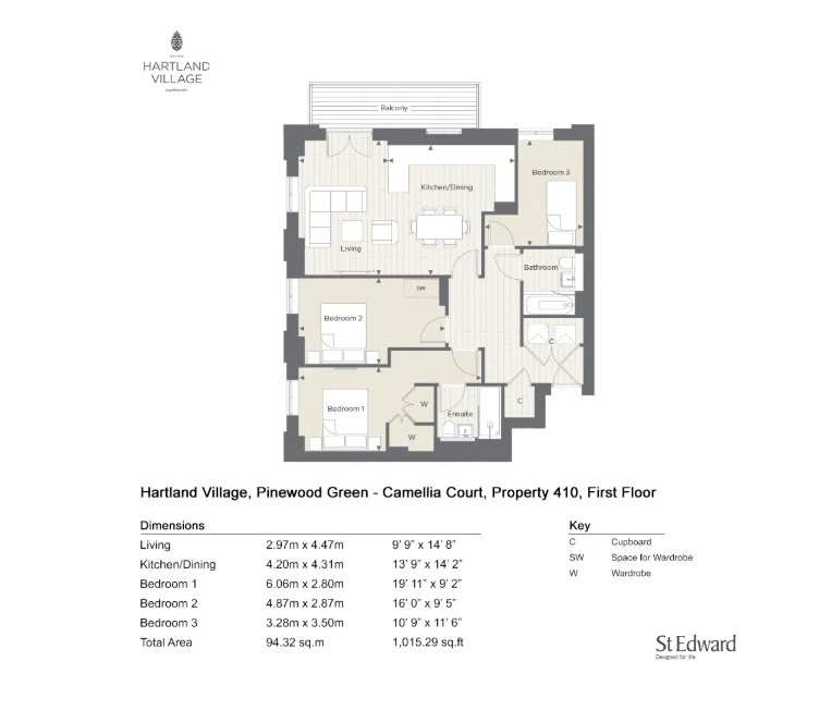 Plot 410 Camellia Court,, Ively Road, Hampshire floorplan