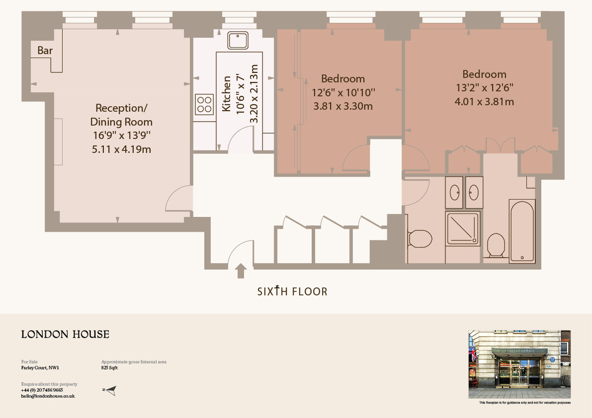 Cedar House, Kensington floorplan
