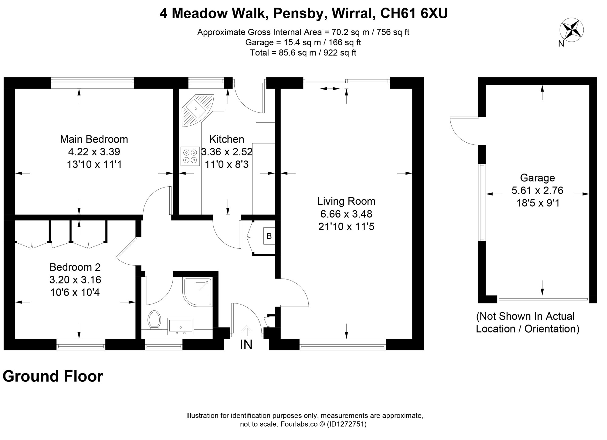4, Meadow Walk, Pensby floorplan