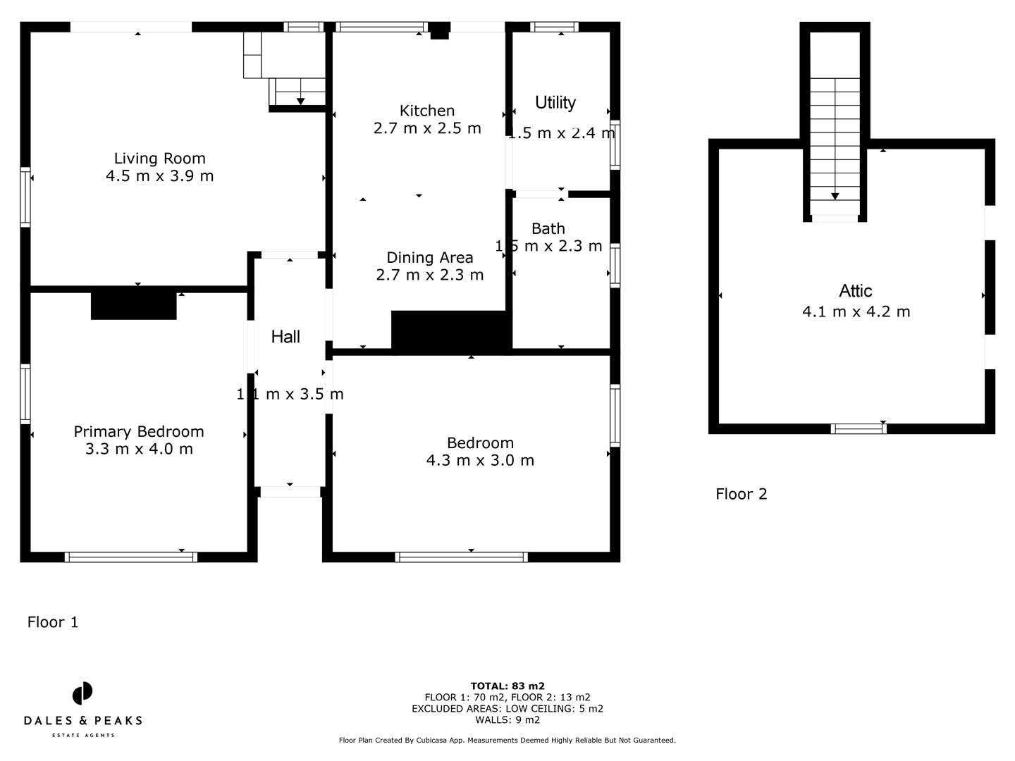 Claremont, Darley House Estate, Matlock floorplan