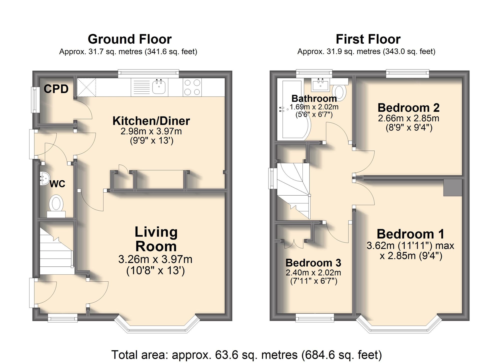 44 Hackthorn Road, Sheffield floorplan