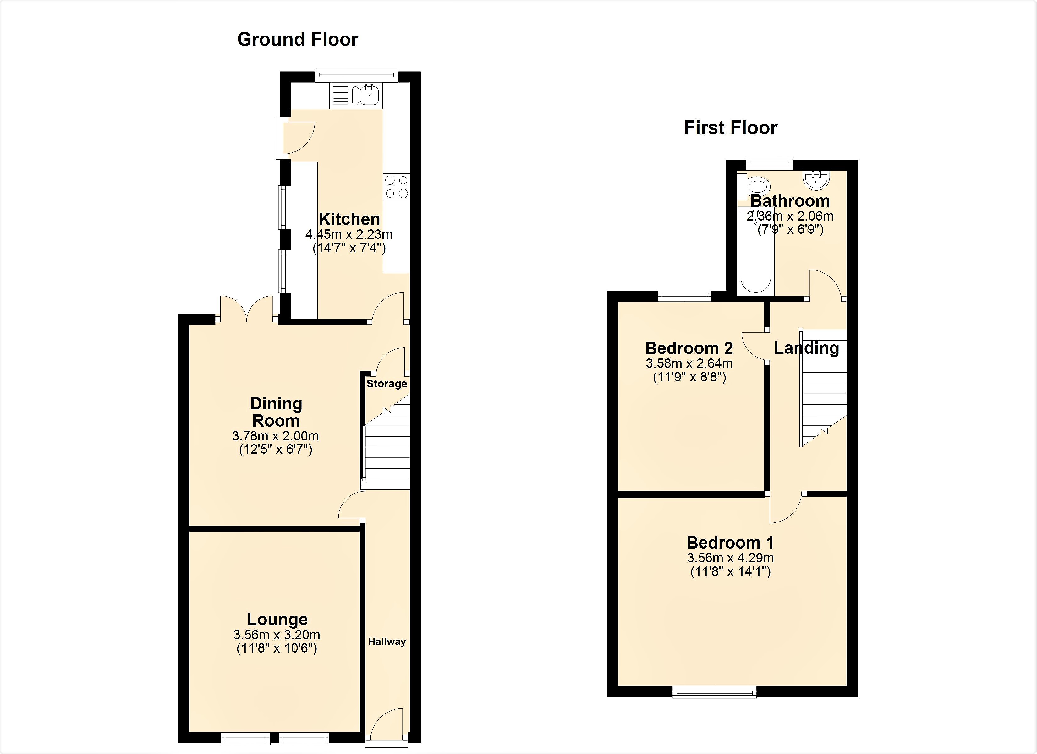 2 Bedrooms Terraced house for sale in Oakleigh Grove, Bebington, Wirral CH63