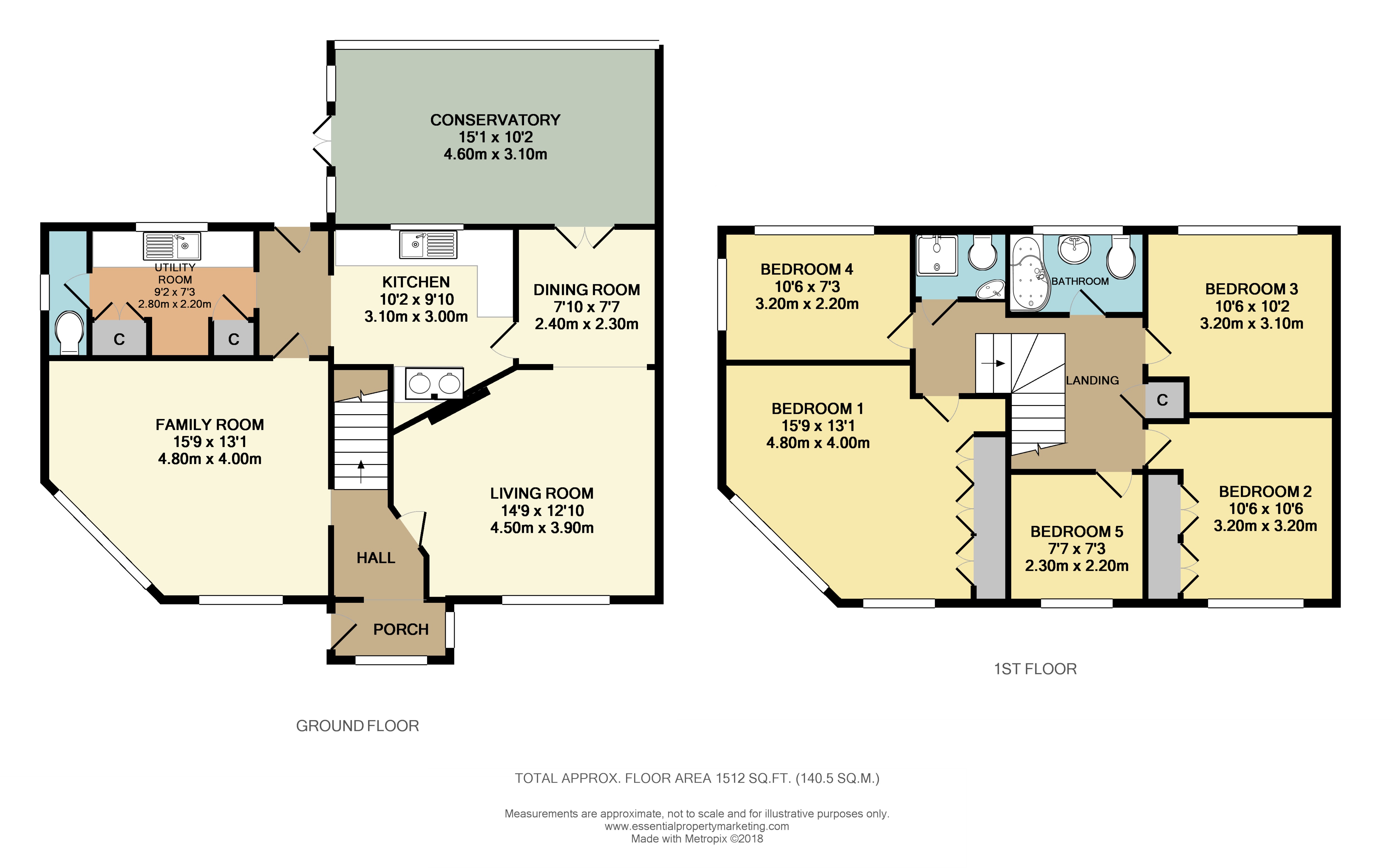 5 Bedrooms Semi-detached house for sale in Ridge Way, Edenbridge TN8