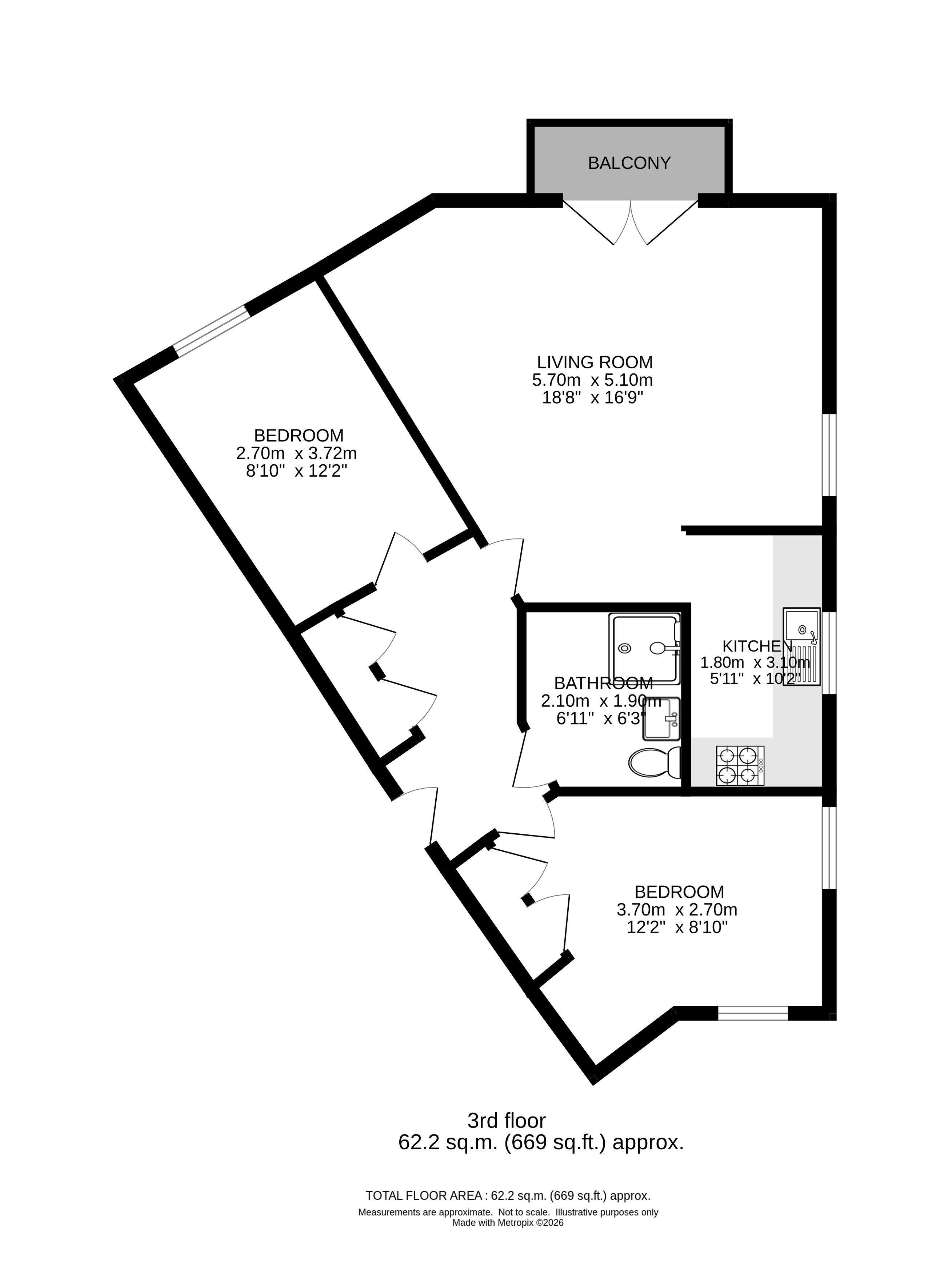Flat 34, Wheatcroft Court,, Cleeve Way, Sutton floorplan