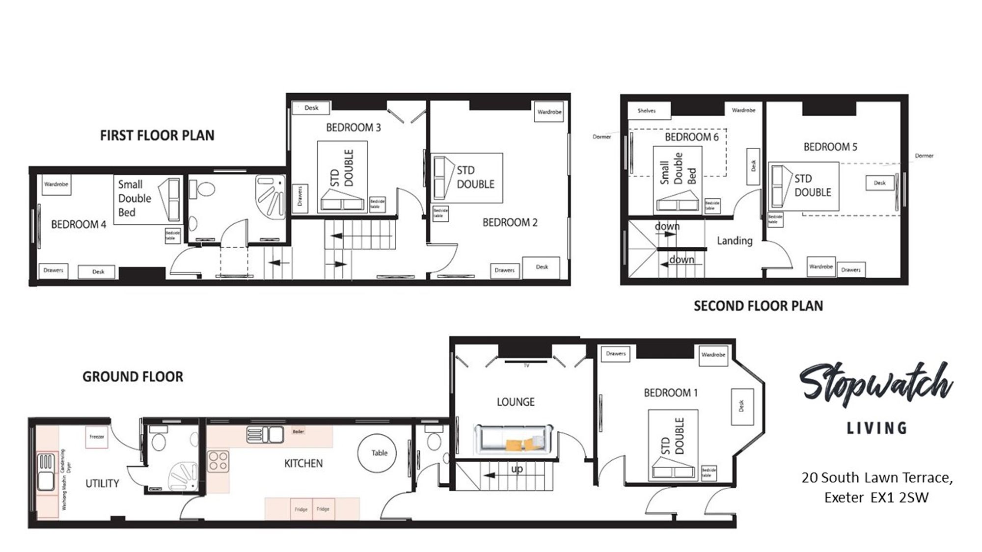 20 - Room 1, South Lawn Terrace, Exeter floorplan