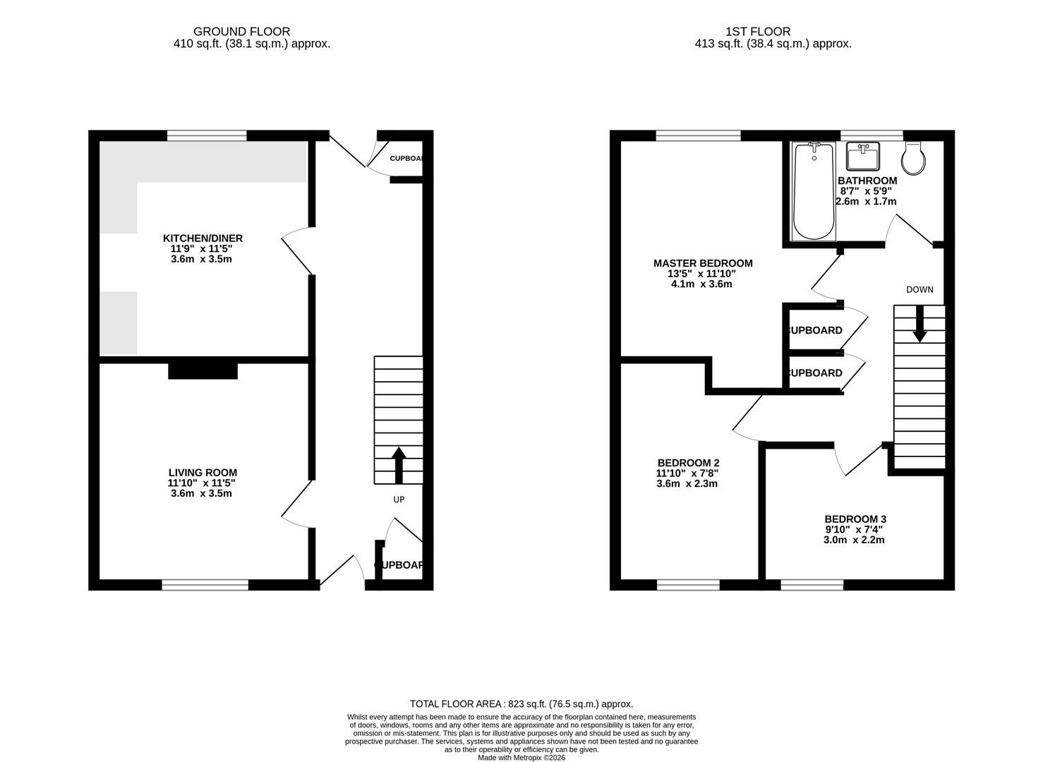 118, Bedford Road, Dorset floorplan