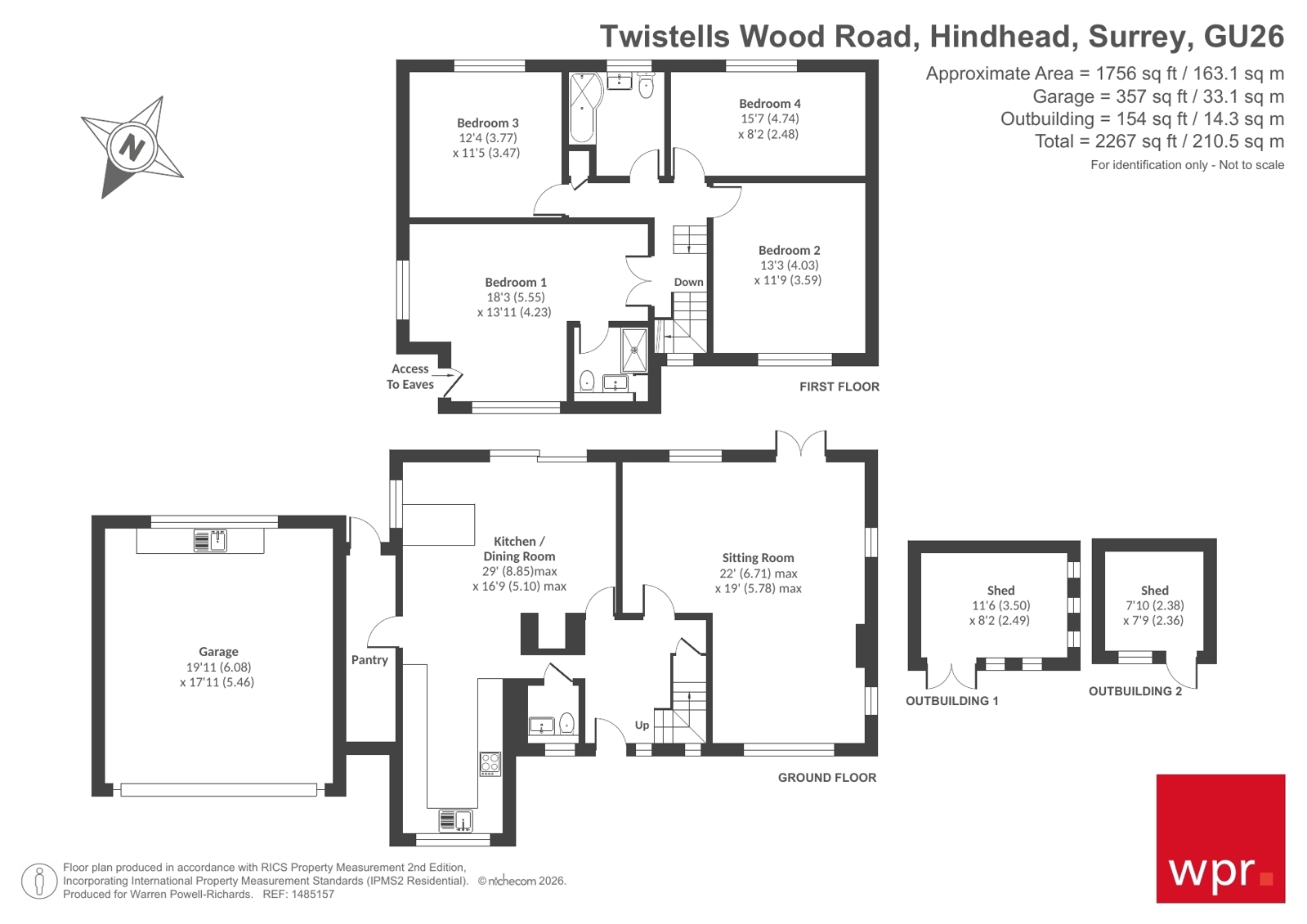 Twistells,, Wood Road, Surrey floorplan