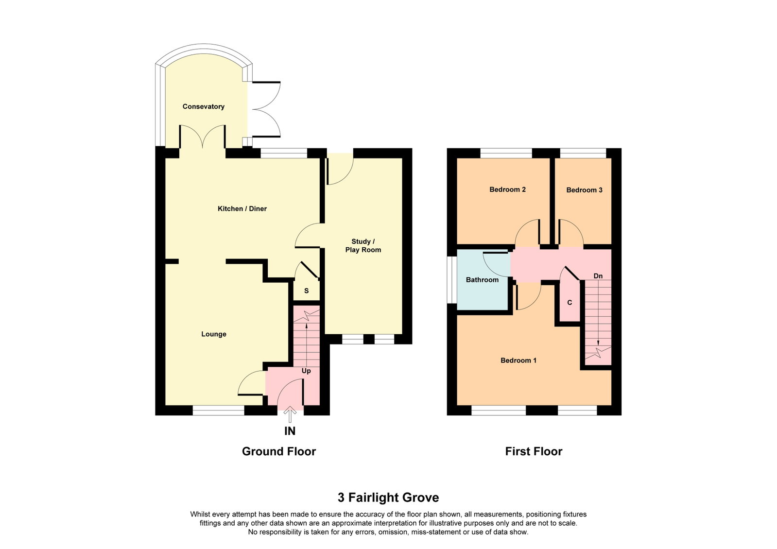 3, Fairlight Grove, Stoke-on-Trent floorplan