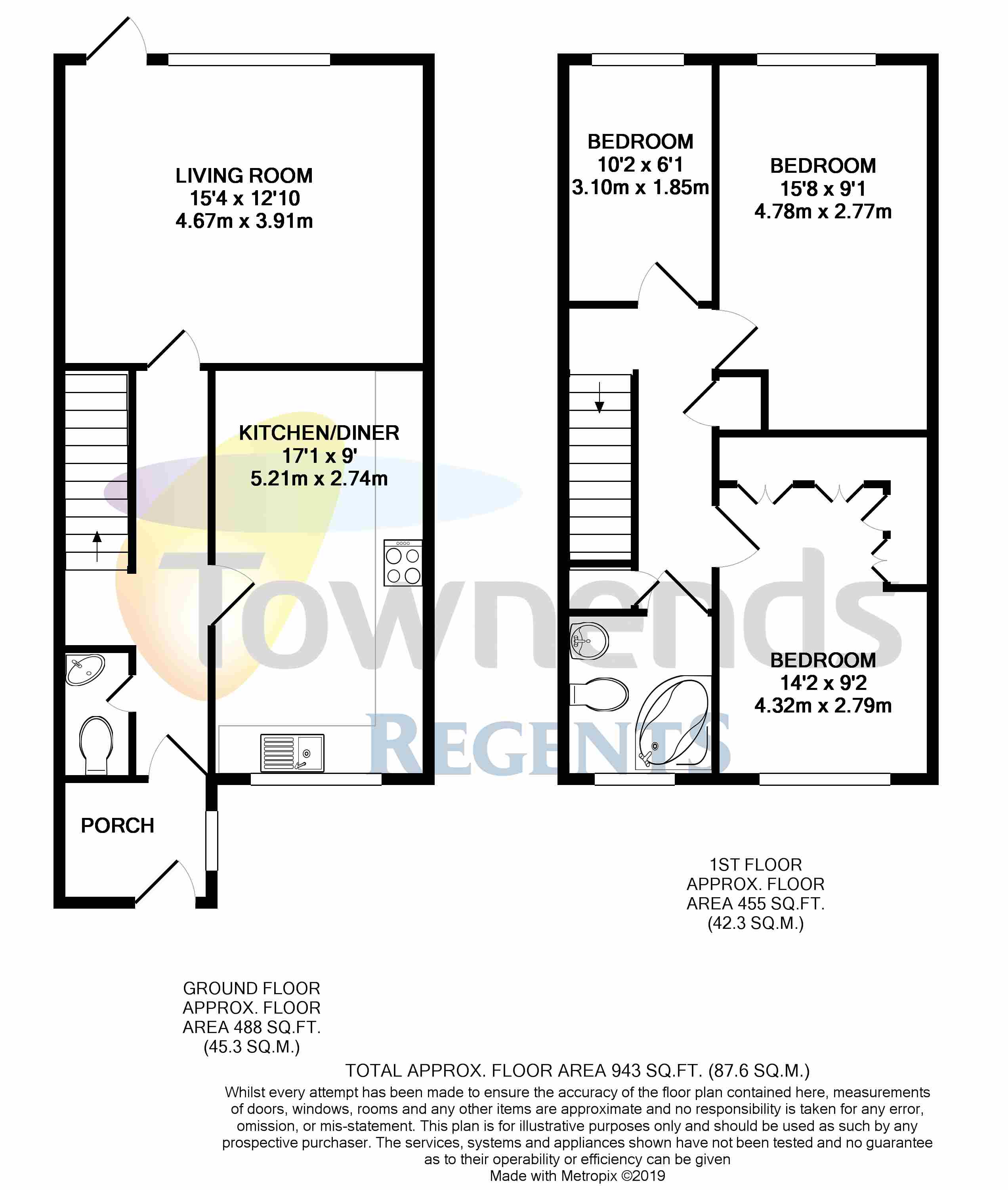 3 Bedrooms Terraced house for sale in Falcon Drive, Stanwell, Middlesex TW19