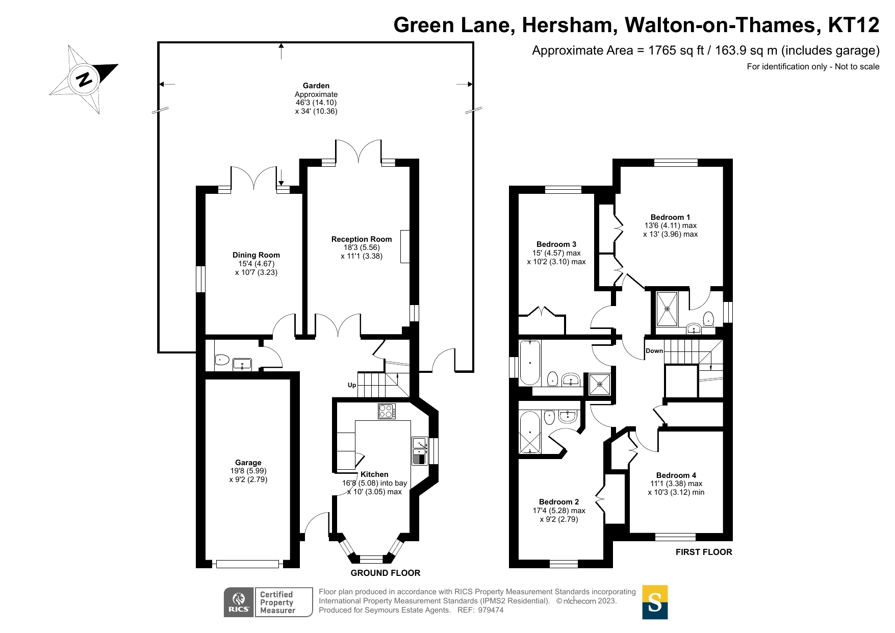 54, Green Lane, Hersham floorplan