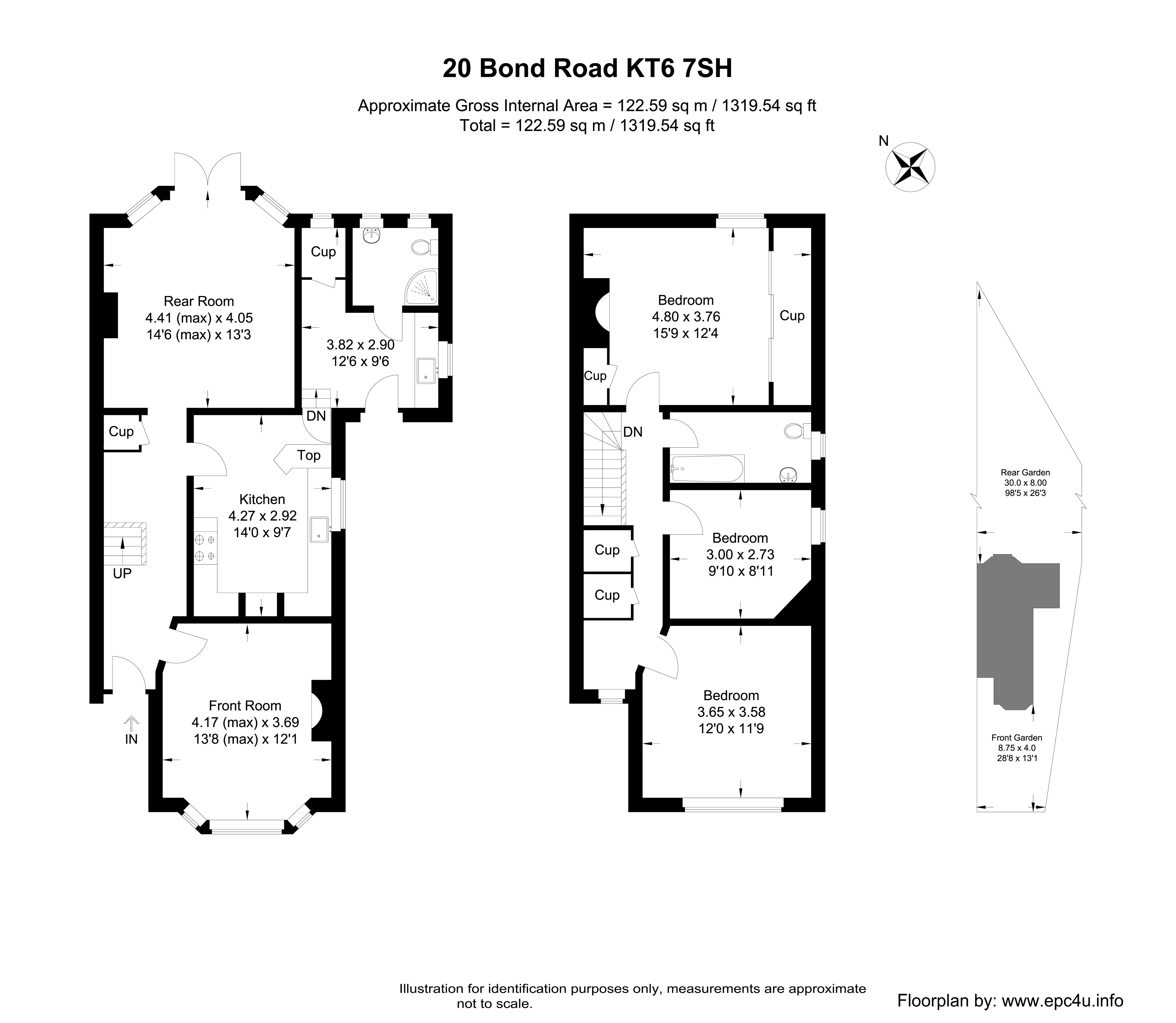 Bond Road, Surbiton KT6, 3 bedroom semidetached house for sale