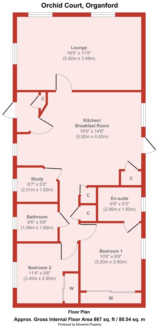 2 Orchid Court, Organford Manor, Poole floorplan