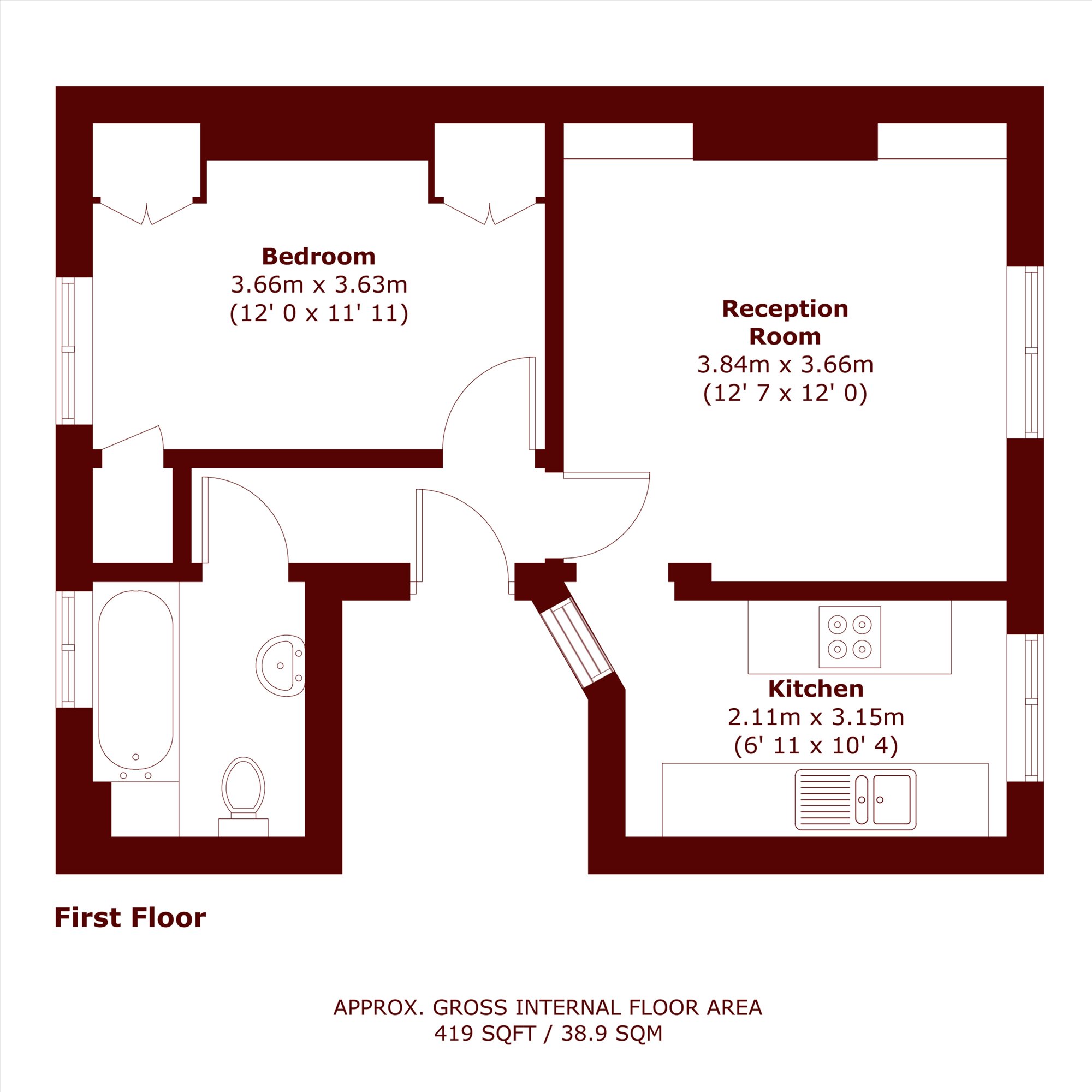 Rosemary Lane, London floorplan