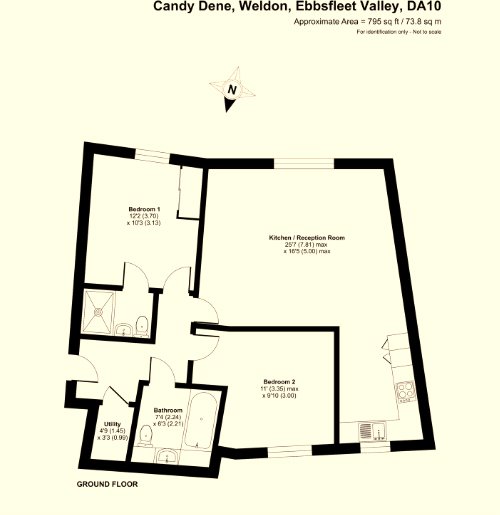 11 Saltwood House,, Candy Dene, Ebbsfleet Valley floorplan