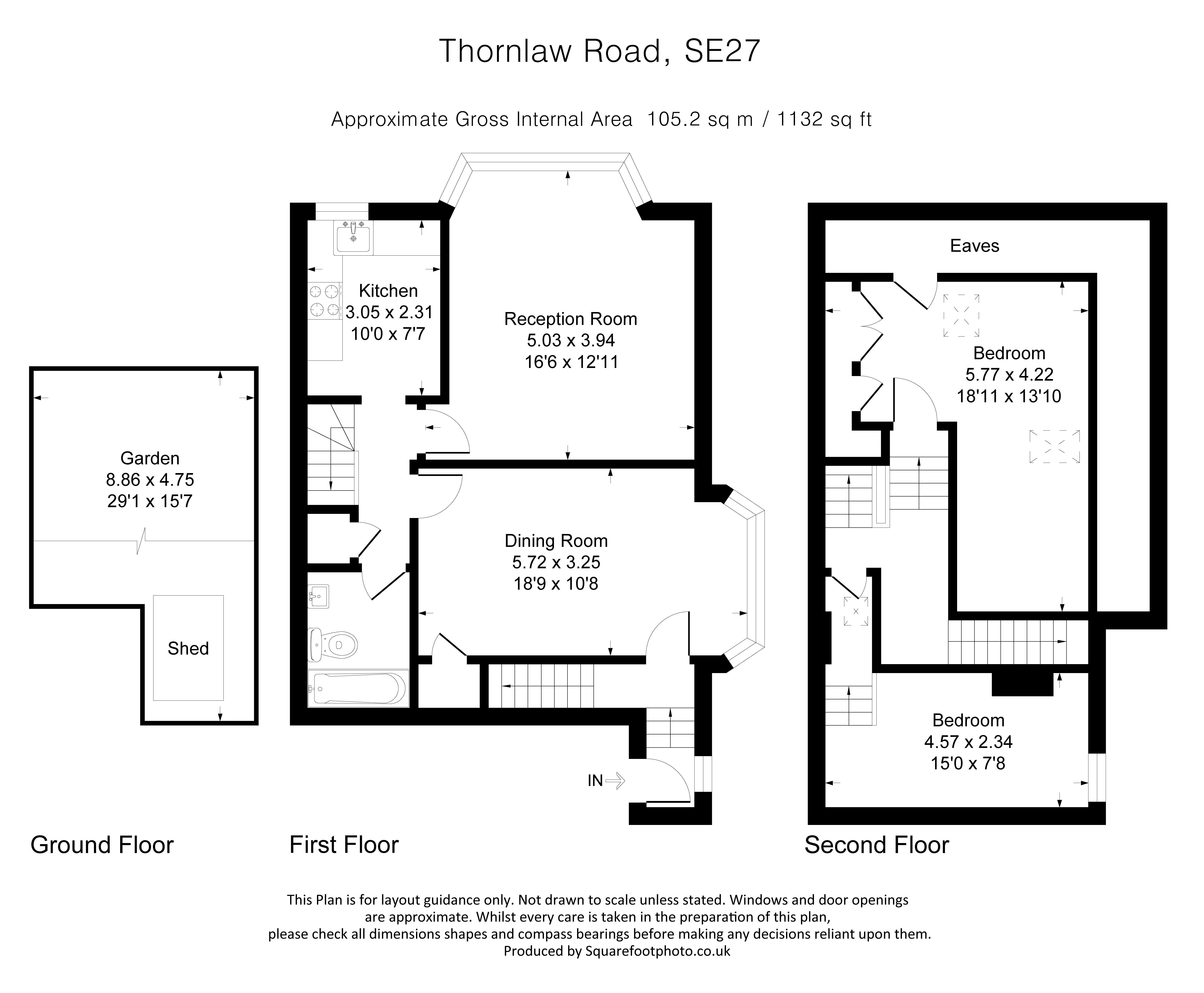 Flat D, 27, Thornlaw Road, London floorplan