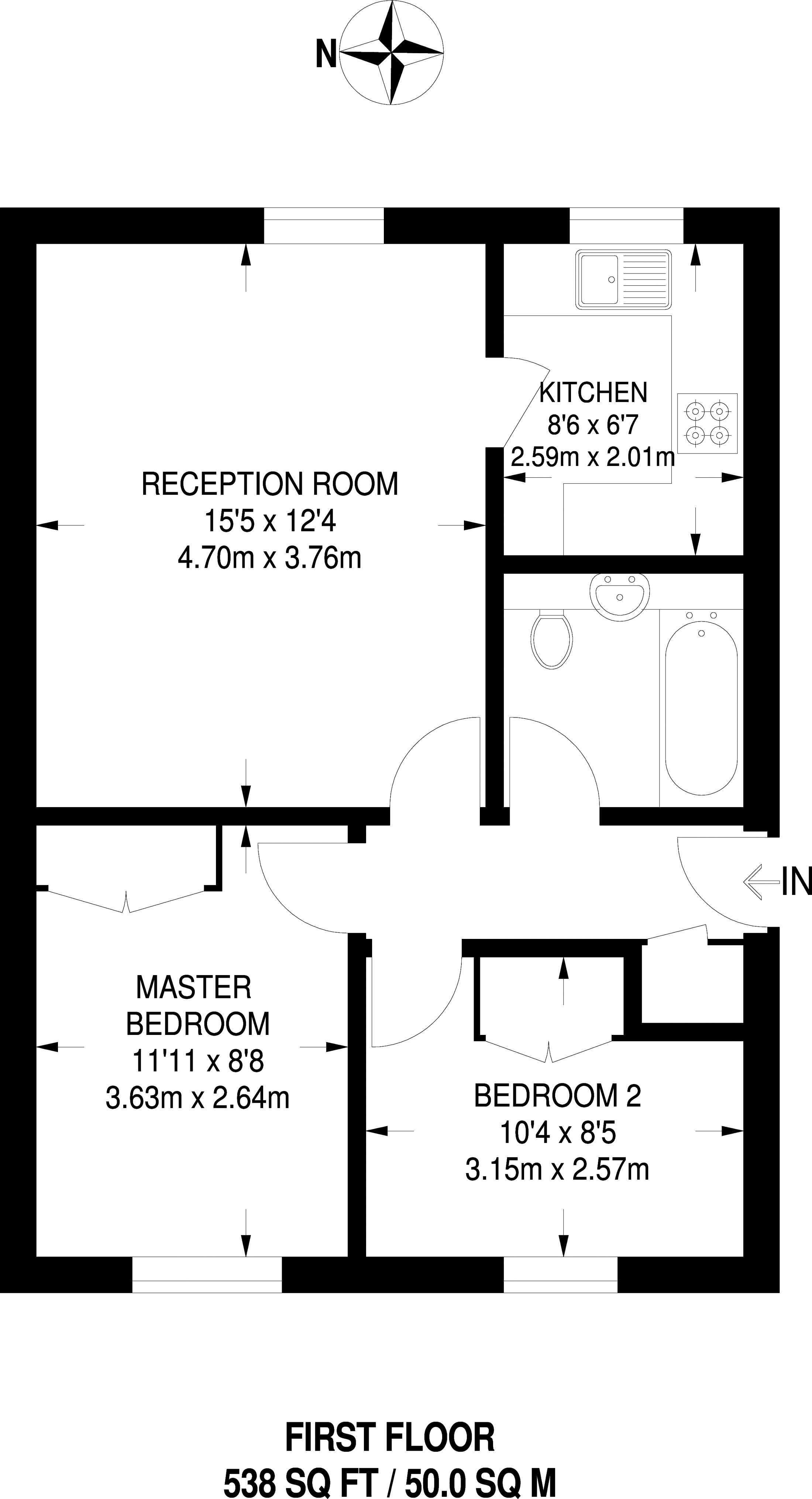 2 Bedrooms Flat to rent in Kennet Square, Mitcham CR4