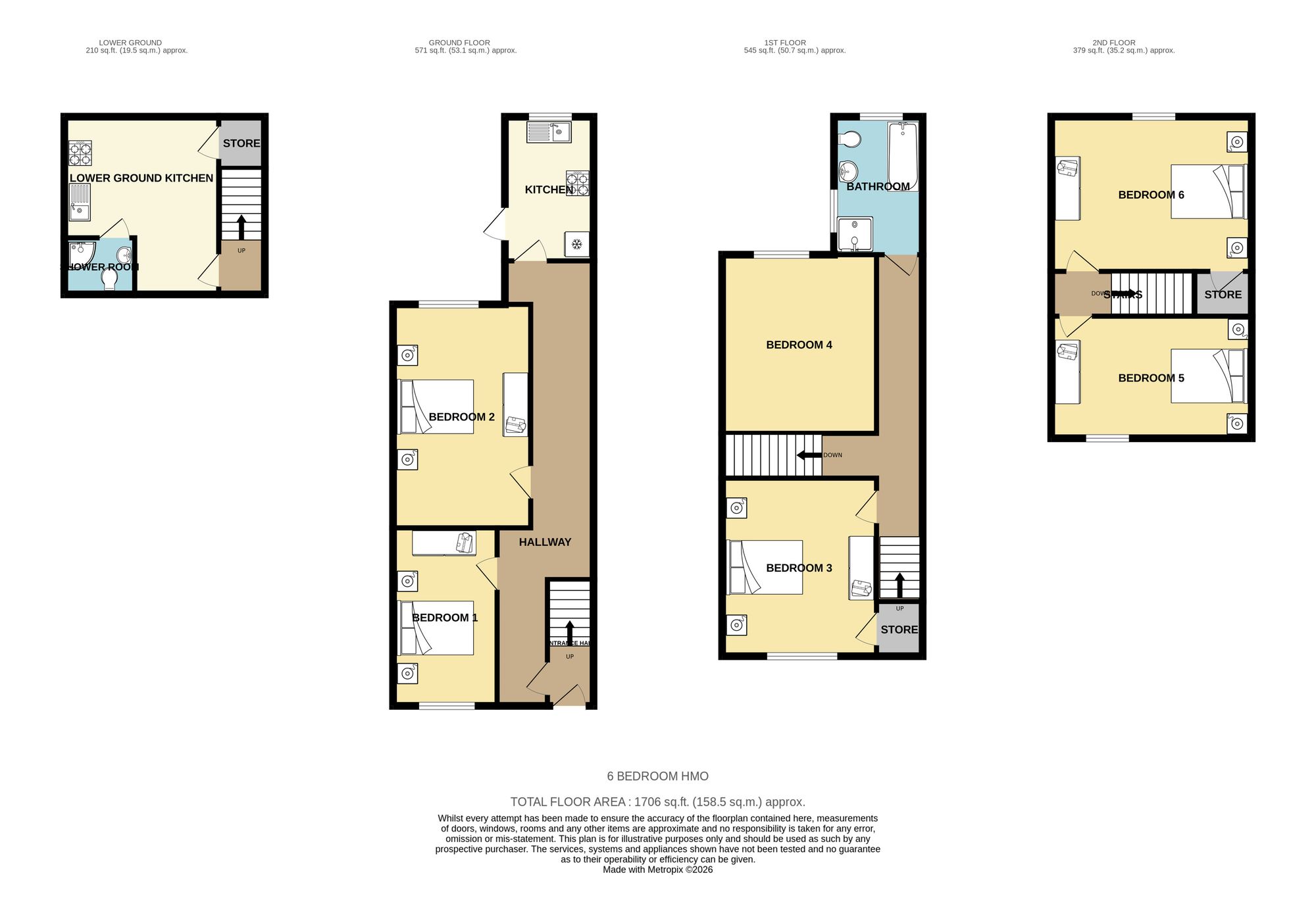 63 Barnsley Road, Pontefract floorplan