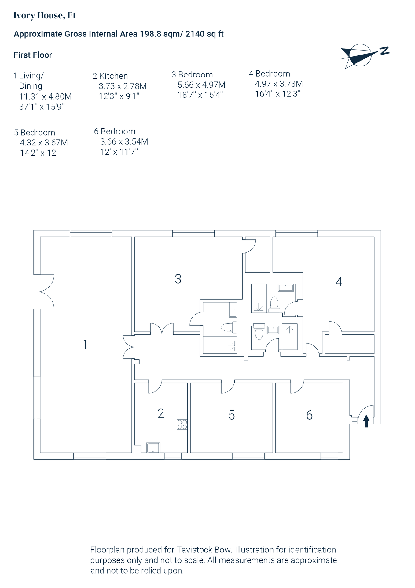 5 The Ivory House, London floorplan