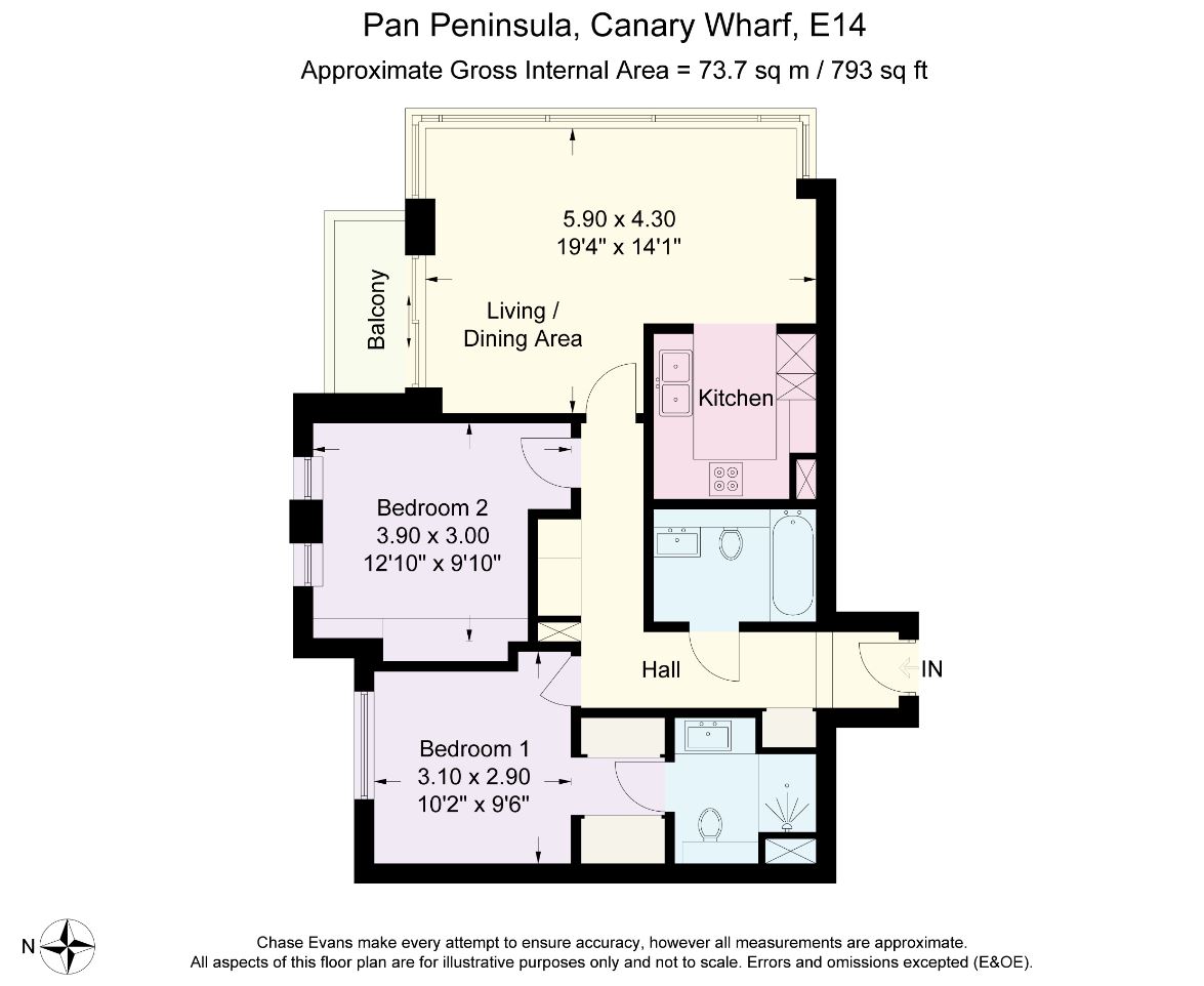 2 Bedrooms Flat to rent in West Tower, Pan Peninsula, Canary Wharf E14