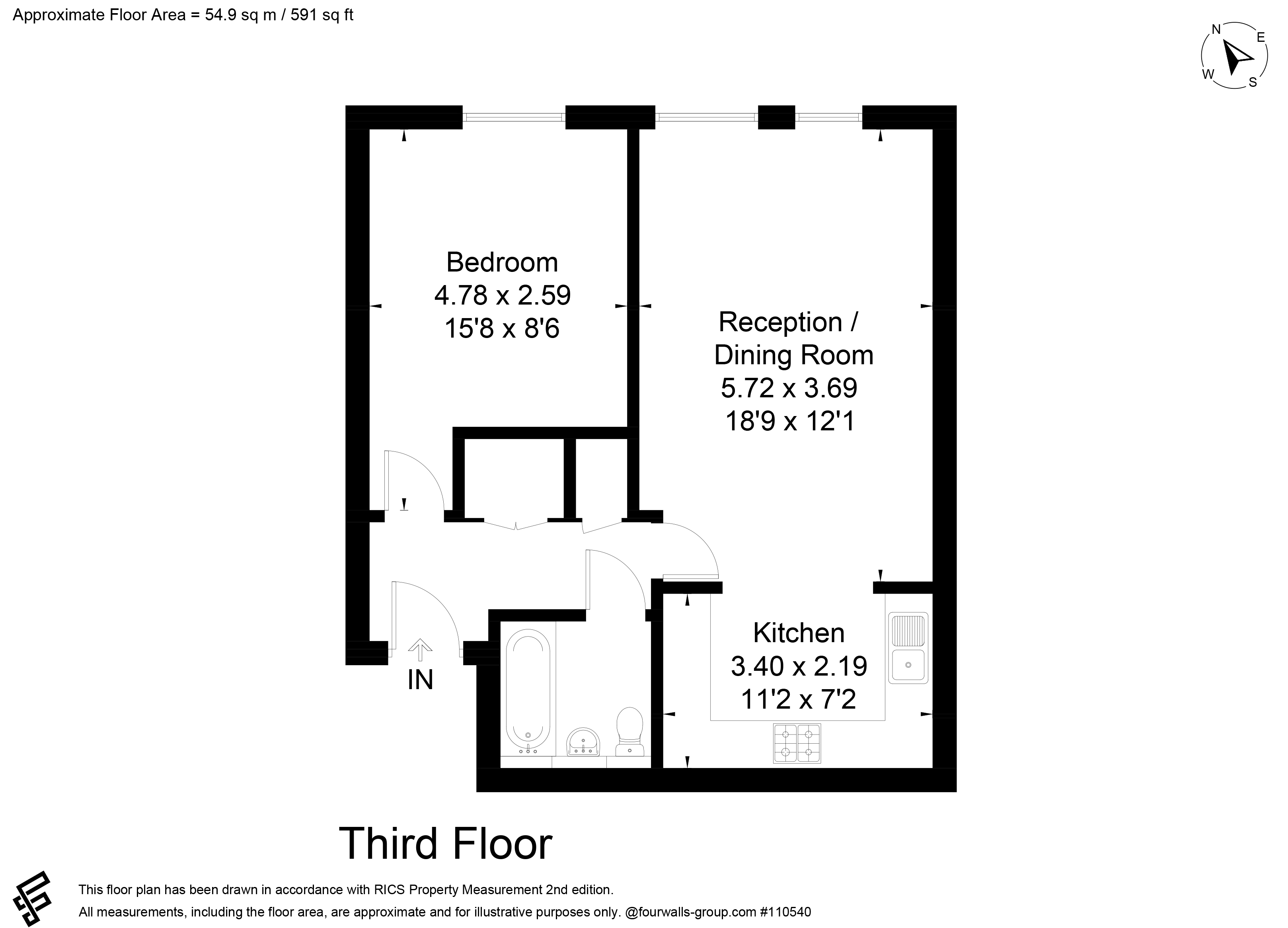 Tileman House, 133 Upper Richmond Road, Putney, London floorplan