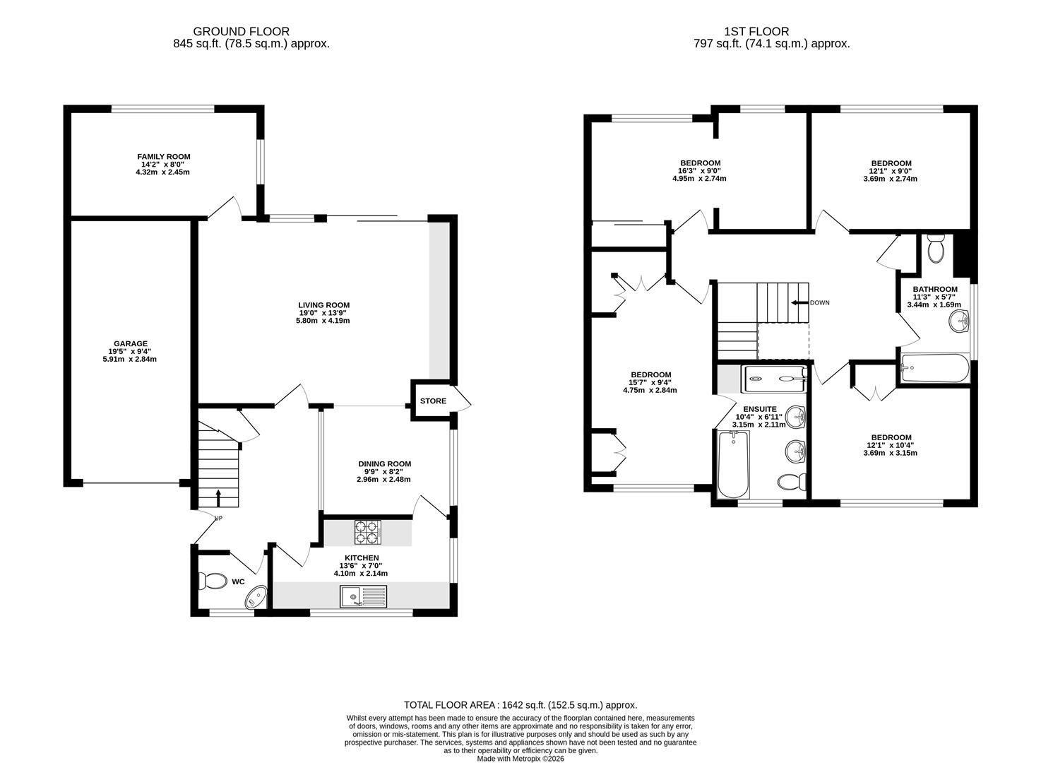 62, Alms Hill Road, Parkhead floorplan