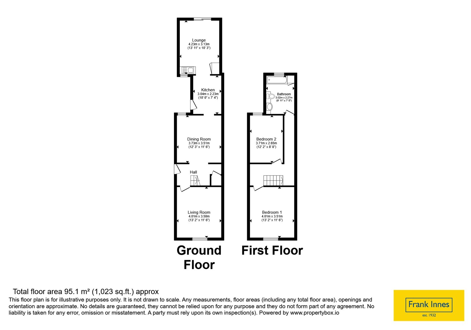 51, Sackville Street, Derbyshire floorplan