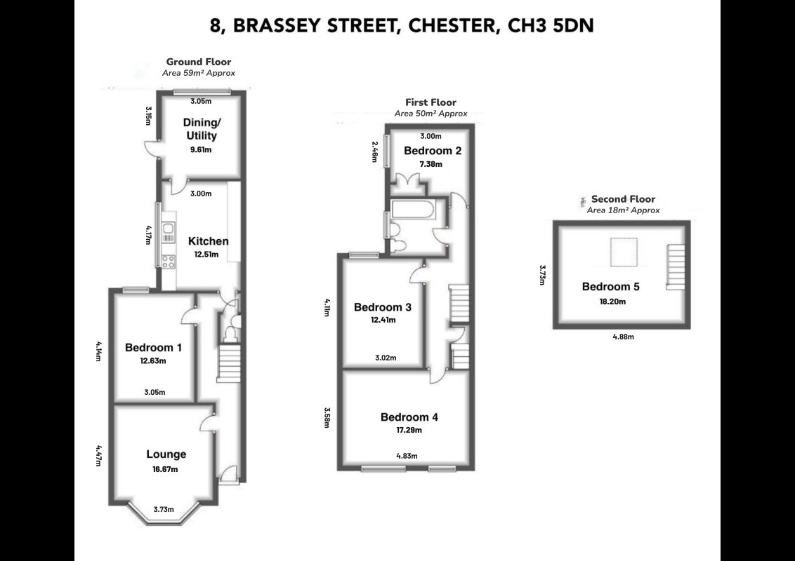 8, Brassey Street, Chester floorplan