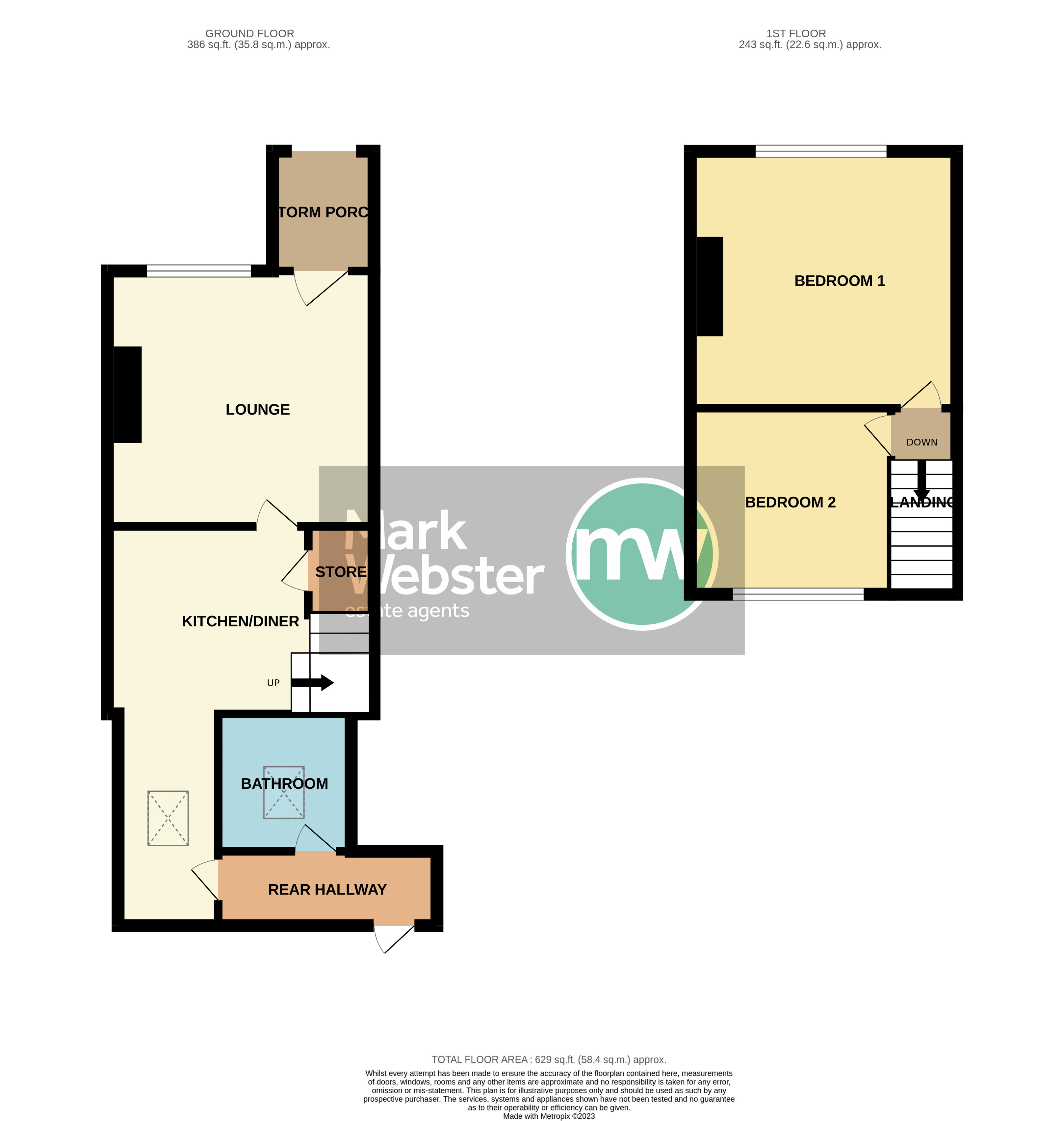 7, Innage Terrace, Atherstone floorplan