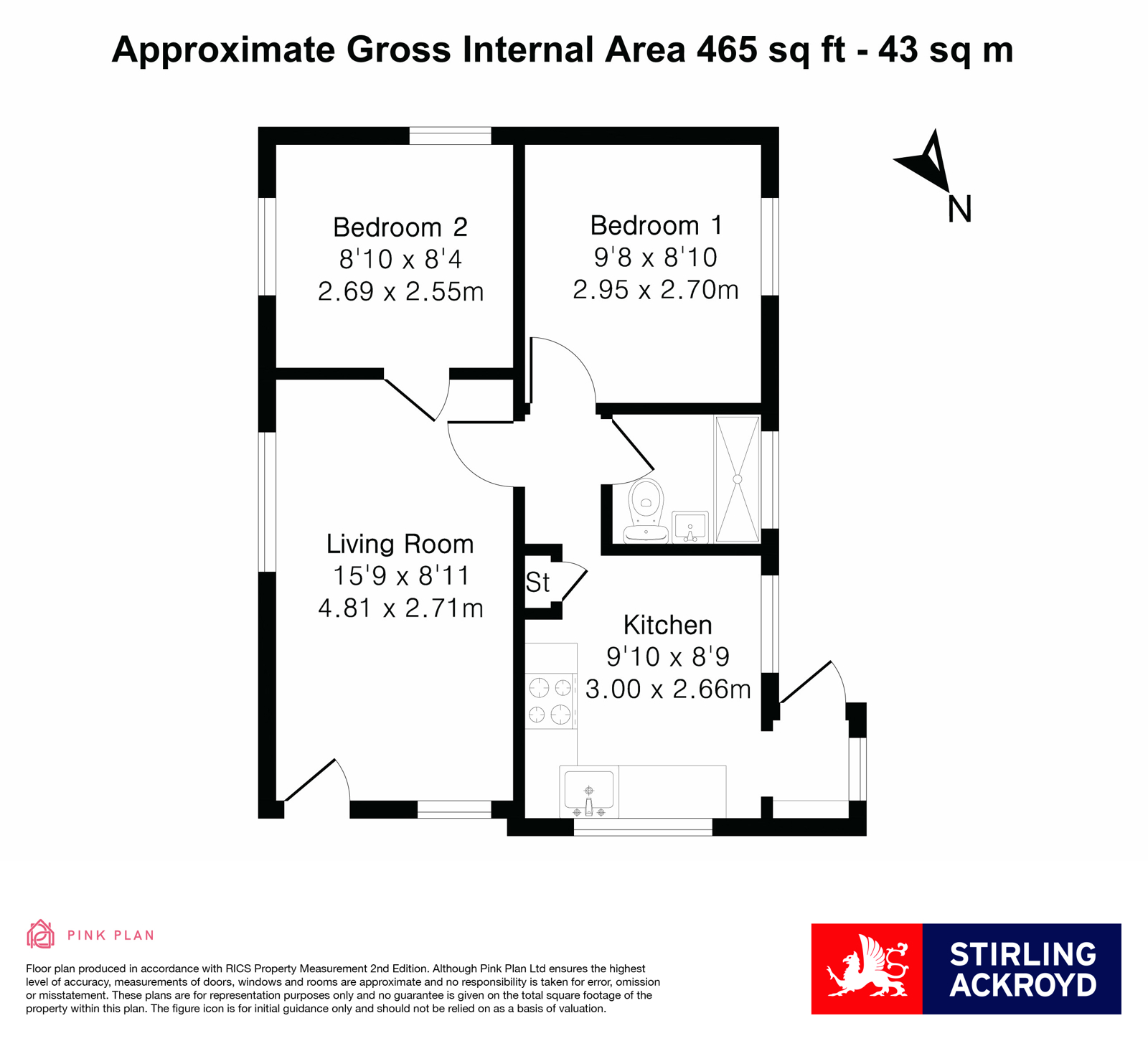 14, Burway Crescent, Chertsey floorplan