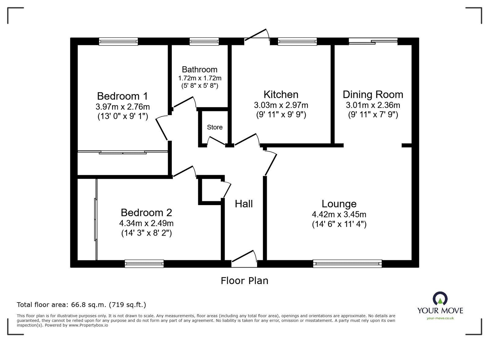 67, Brampton Lane, Doncaster floorplan