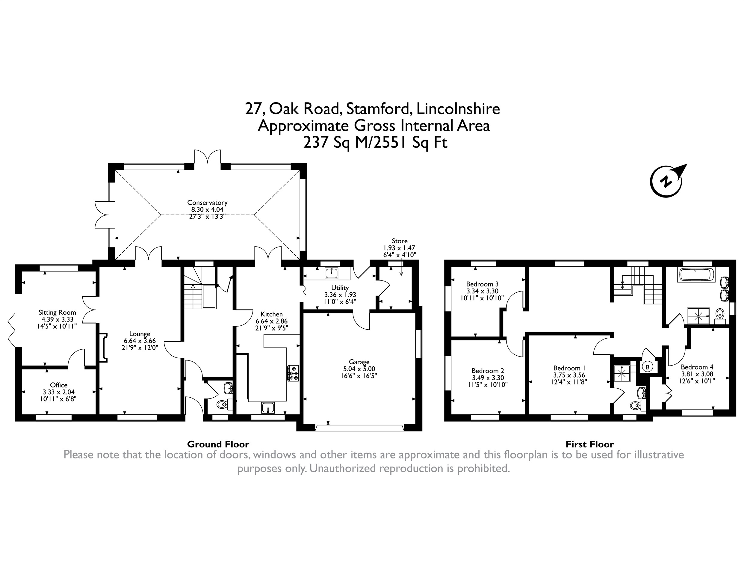 27, Oak Road, Stamford floorplan