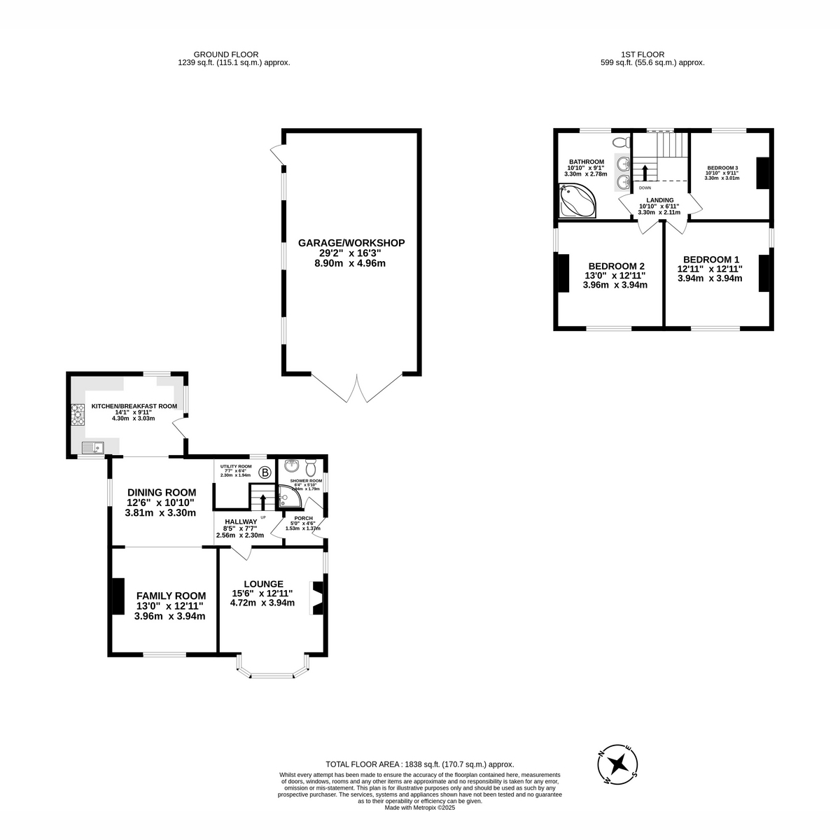 248, Tag Lane, Preston floorplan
