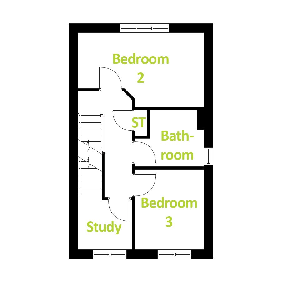 "The Caraway" at Brook Park East Road, Shirebrook, Mansfield NG20, 3